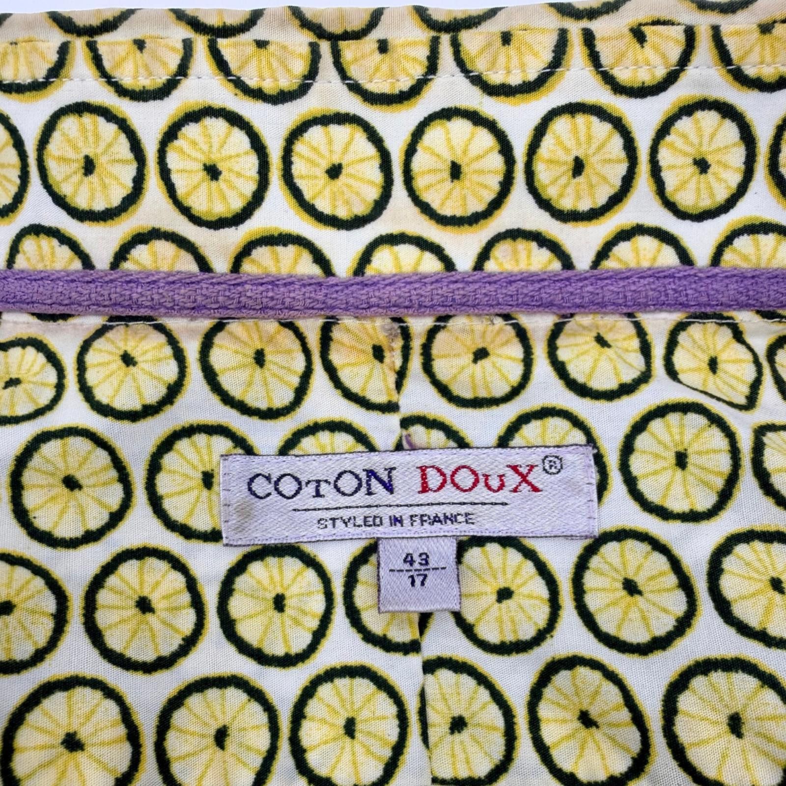 Other Coton Doux Paris Lemon Print Button Up 43 L Size US L / EU 52-54 / 3 - 3 Thumbnail