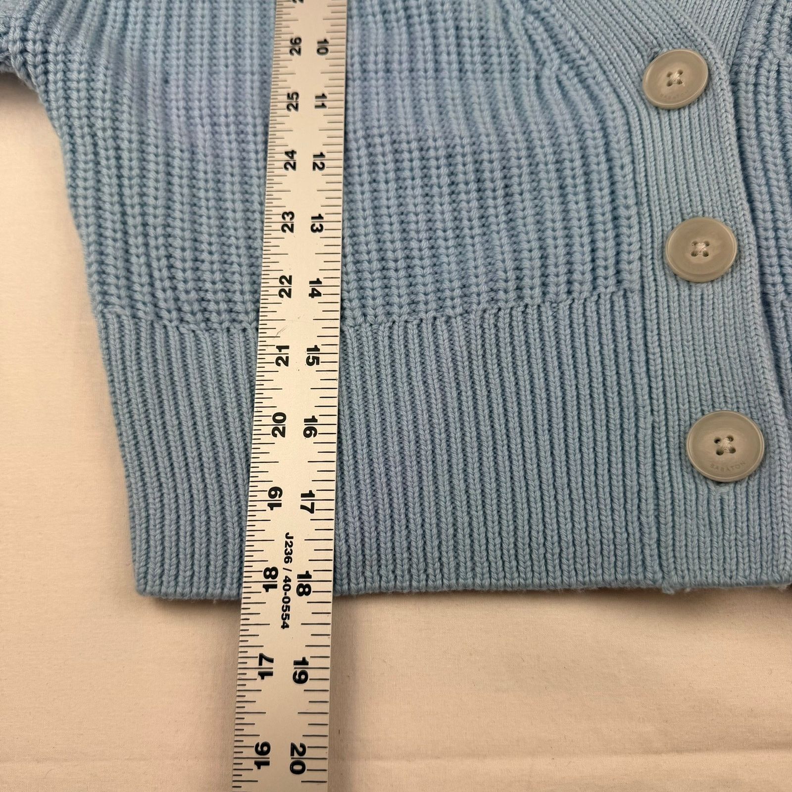 Other Babaton Cropped Knit Cardigan Baby Blue XS Size XS / US 0-2 / IT 36-38 - 5 Thumbnail