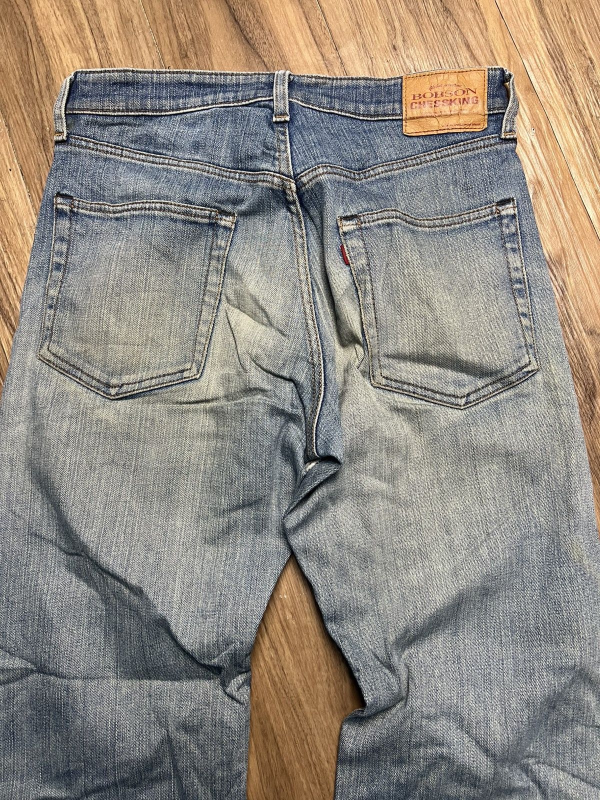 14th Addiction Vintage BOBSON CHESSKING Denim Jeans Straight Cut (41) Size US 31 - 10 Thumbnail