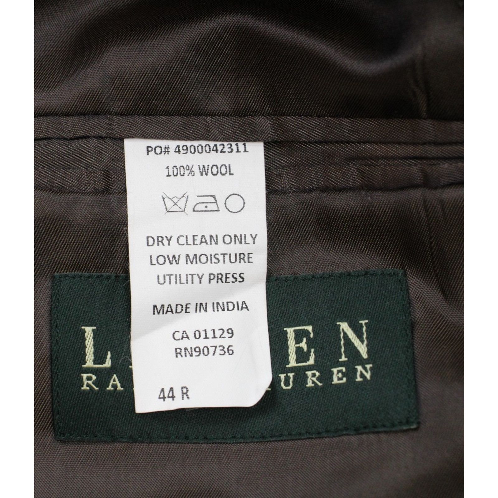 Ralph Lauren Lauren Ralph Lauren Blazer Men's 44R Houndstooth 100% Wool Size 44R - 4 Thumbnail