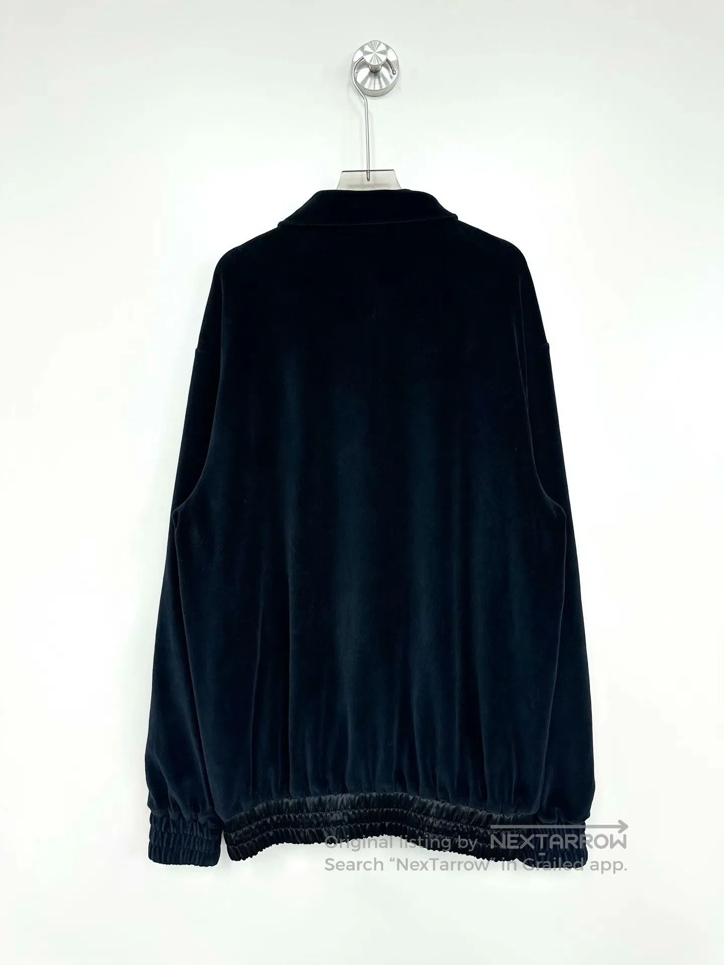 Gucci Guicci Black embroidered letter logo velvet zipper jacket| Size US XS / EU 42 / 0 - 2 Thumbnail