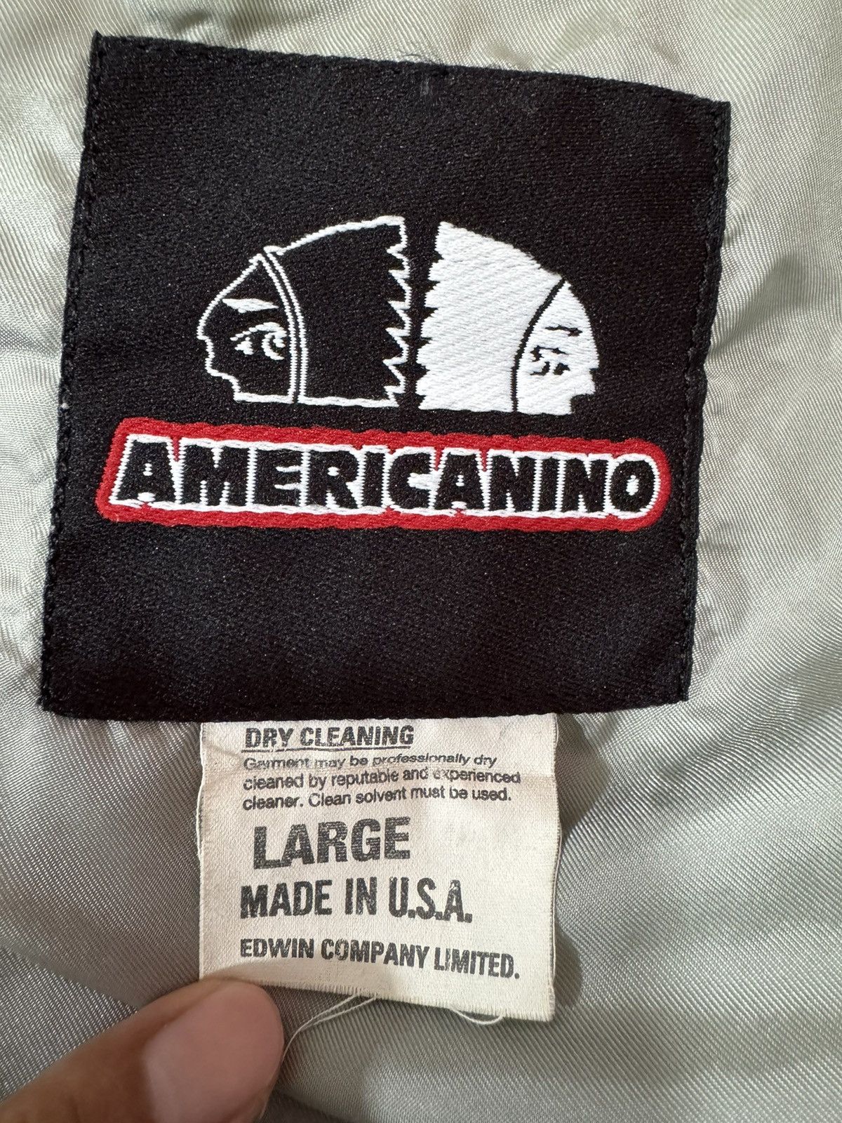 Edwin × Vintage Vintage Americanino by Edwin Silver Jacket Size US L / EU 52-54 / 3 - 9 Thumbnail