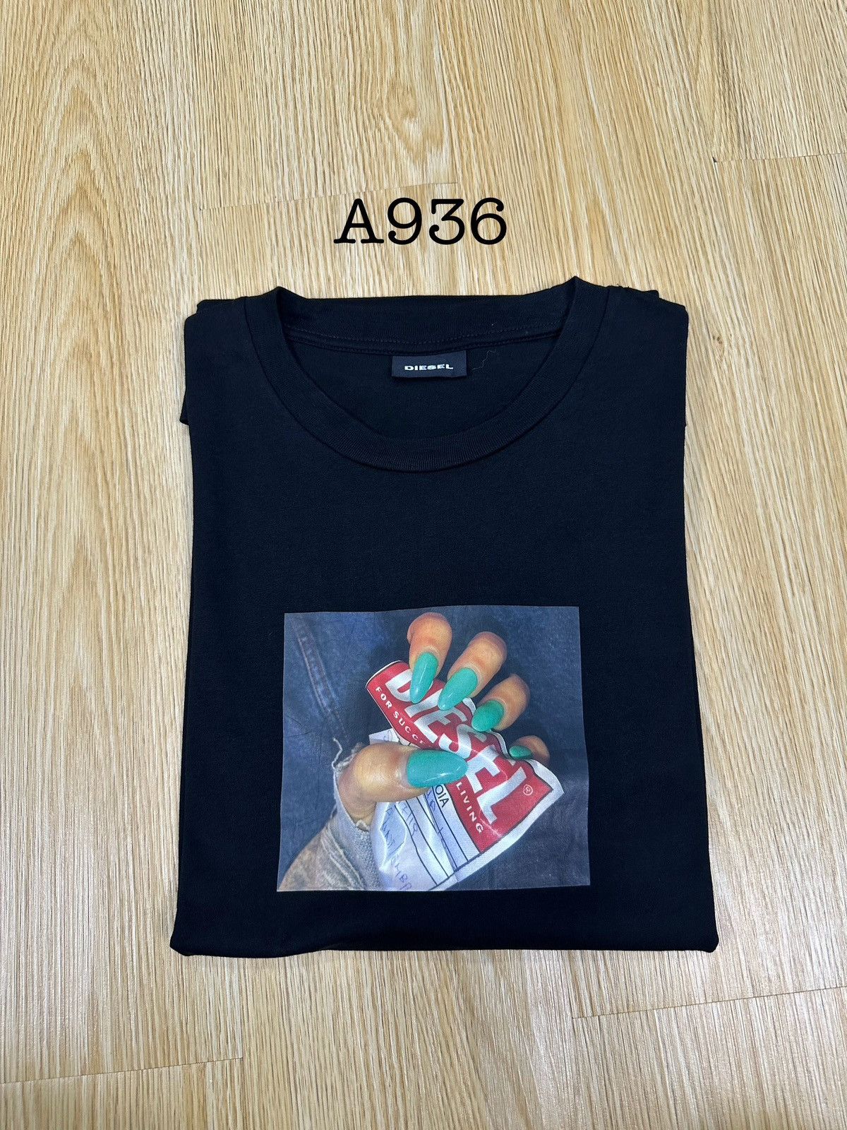 Diesel Diesel Black Printed Tshirt A936 Size US M / EU 48-50 / 2 - 14 Thumbnail