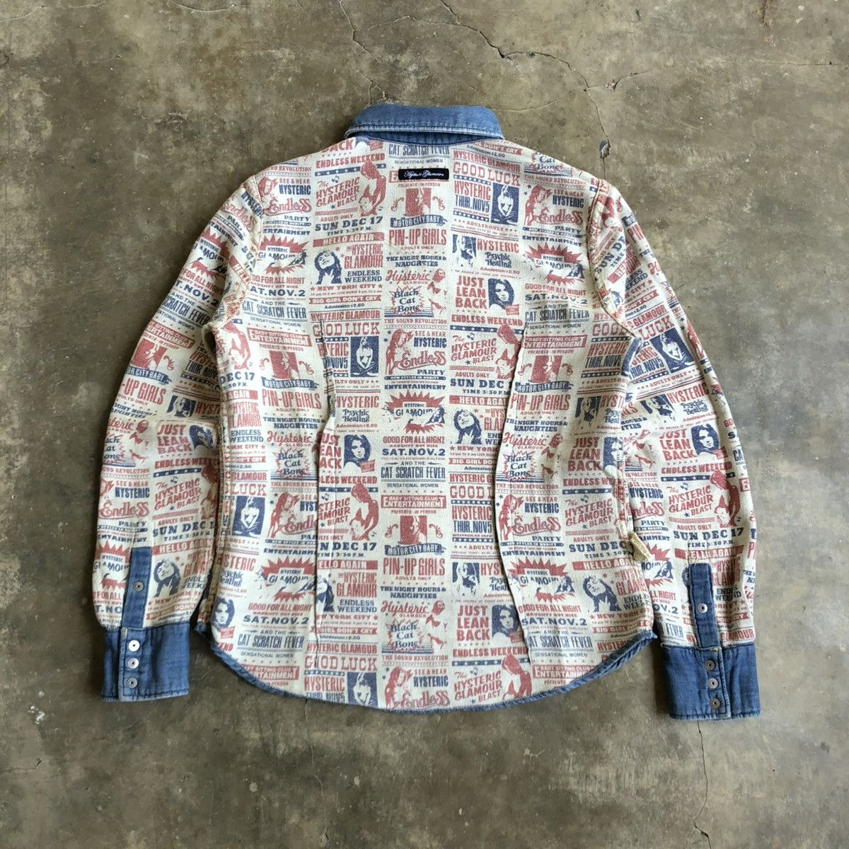 Hysteric Glamour Vintage Hysteric Glamour Western Shirt Denim Blue Jeans Size US S / EU 44-46 / 1 - 13 Thumbnail