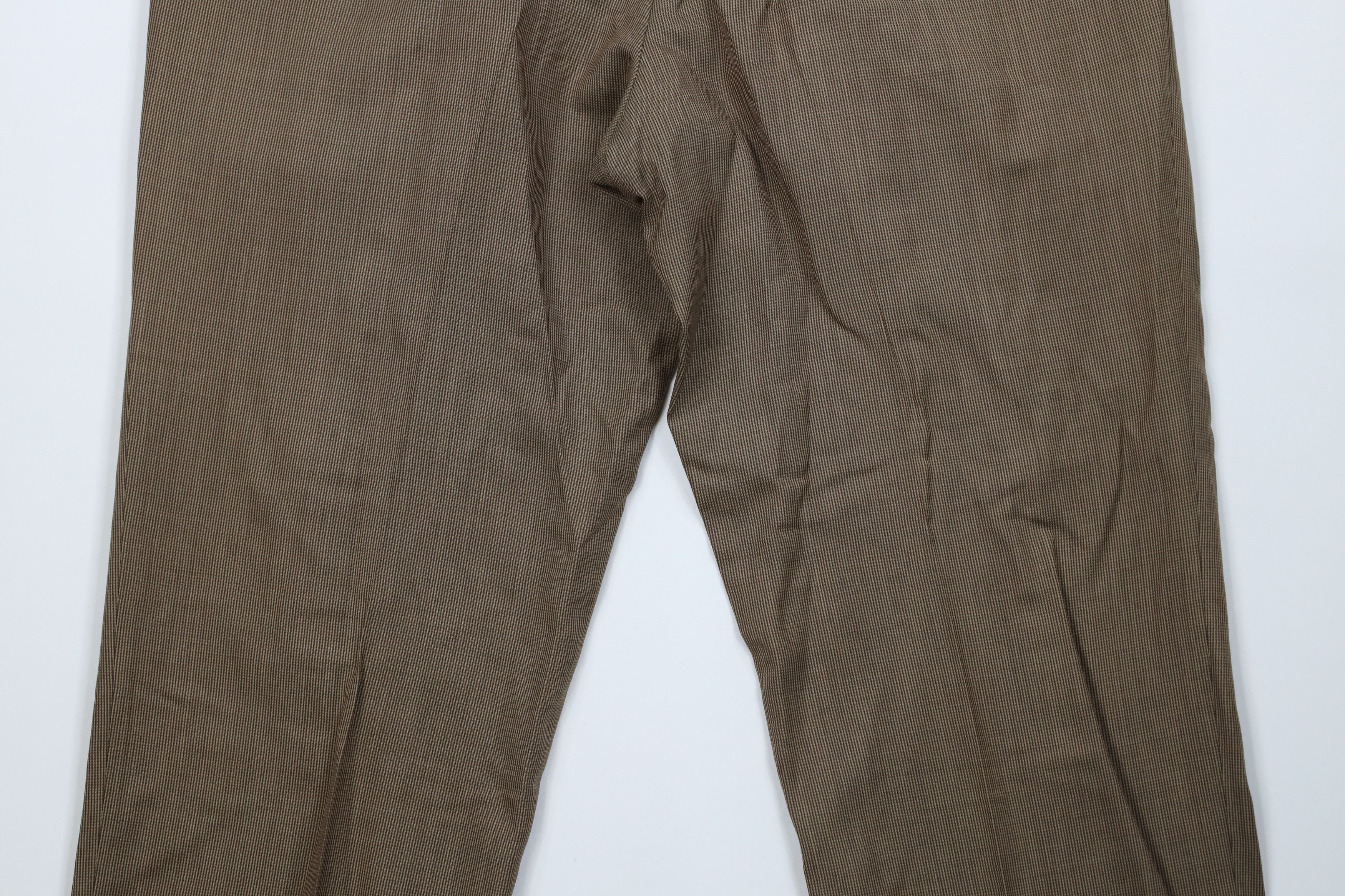 Vintage Vintage 90s Streetwear Wool Wide Leg Chino Pants Brown Size US 36 / EU 52 - 13 Thumbnail