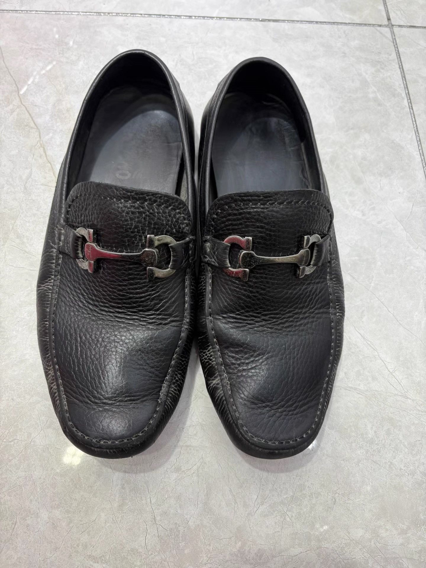 Salvatore Ferragamo Ferragamo Men's Casual Leather Shoes K29 Size US 7 / EU 40 - 1 Thumbnail