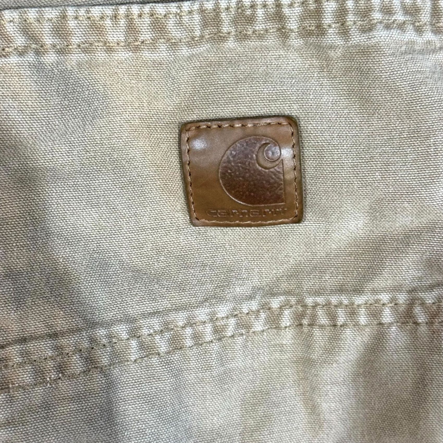 Carhartt Carhartt Carpenter Jeans 38x32 Beige Loose Fit Workwear Utility Jeans Mens Size US 38 / EU 54 - 5 Thumbnail