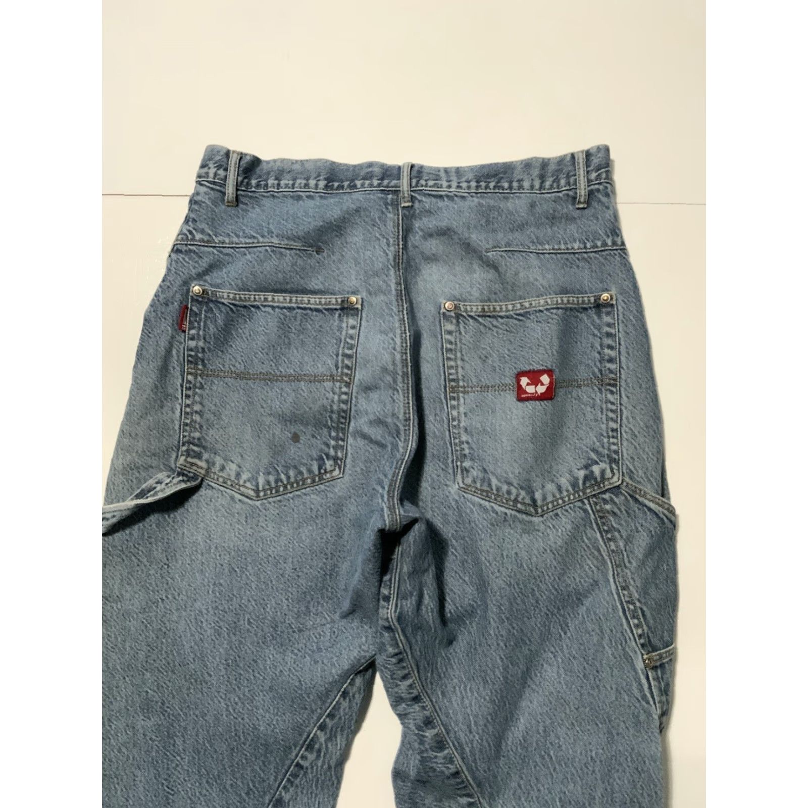 Vintage VINTAGE APCO Utility Carpenter Jeans Grunge Denim 34 Men's Blue 30 Inseam 8.5 Leg Opening 41.5 Inseam 30 1990s 2000s Mens Size US 34 / EU 50 - 4 Thumbnail