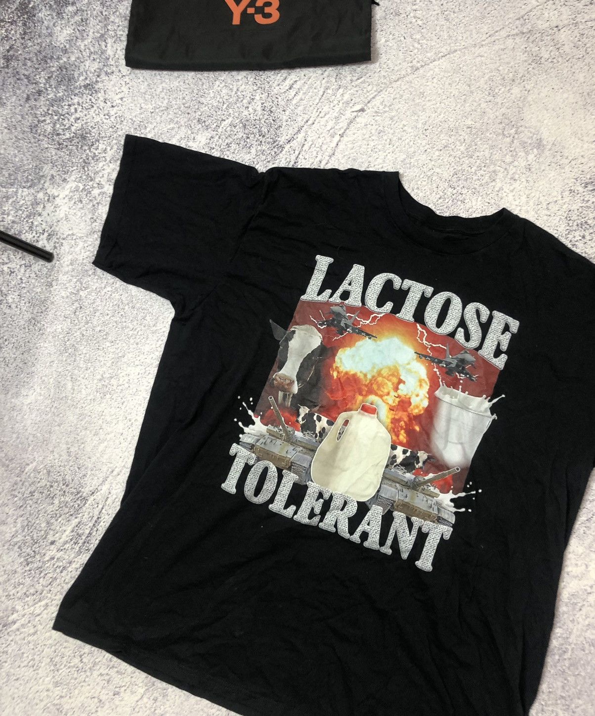 Vintage Men’s t-shirt Lactose Tolerant size Xl casual y2k humor Size US XL / EU 56 / 4 - 3 Thumbnail