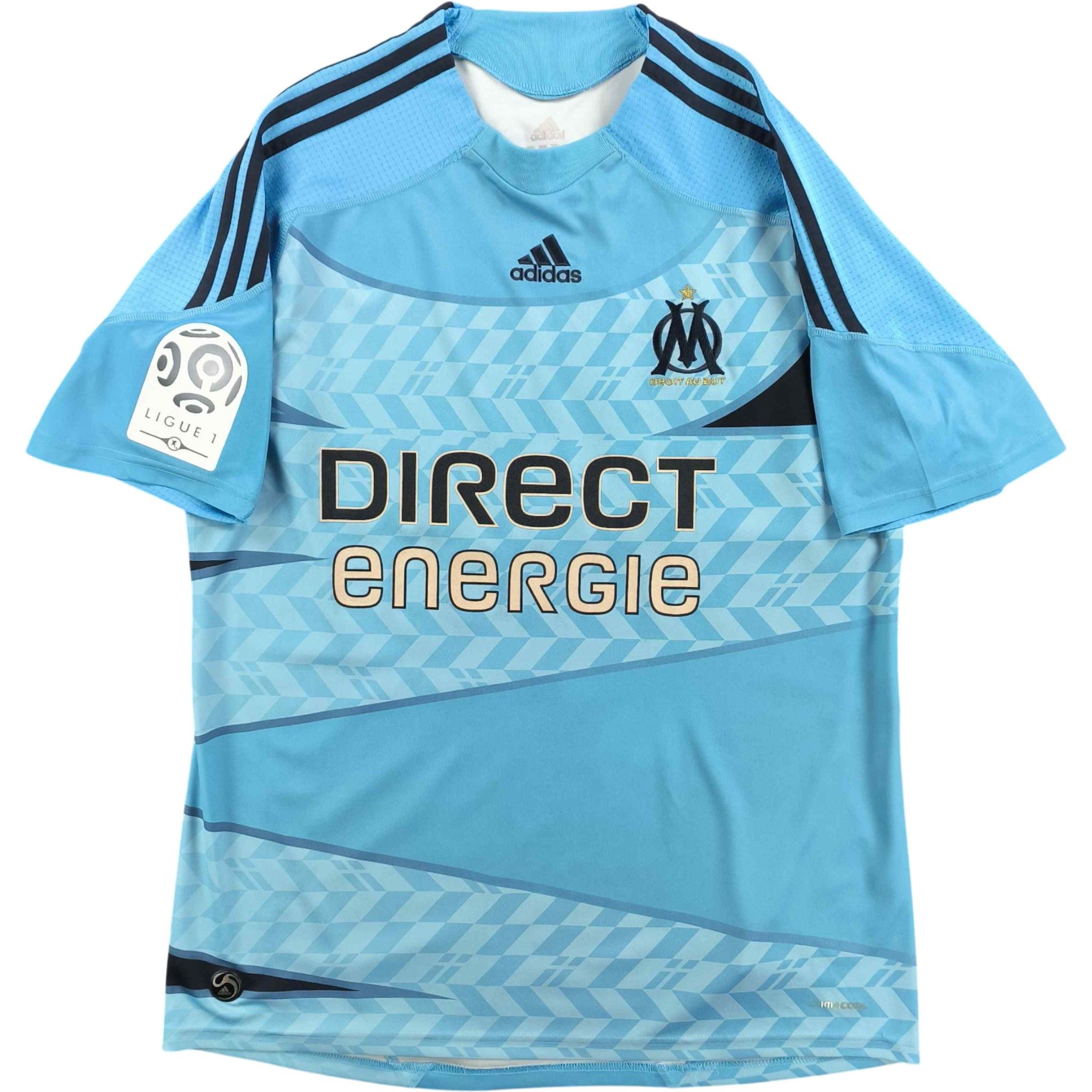 Adidas Marseille 2009-10 Adidas away Morientes football jersey sz L Size US L / EU 52-54 / 3 - 2 Thumbnail