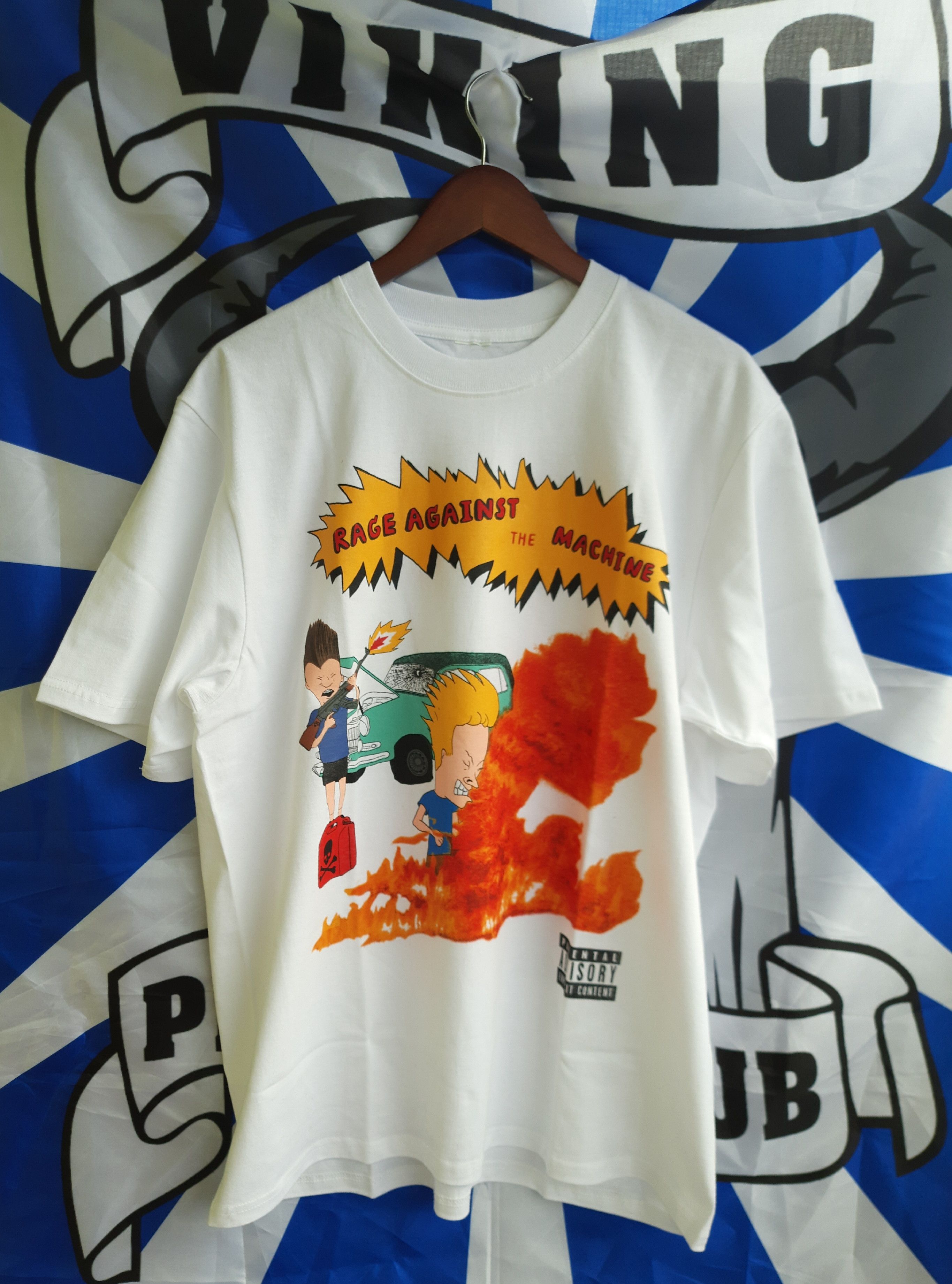 Band Tees Rage Against The Machine Beavis & Butthead Band T-Shirt Size US XL / EU 56 / 4 - 1 Thumbnail