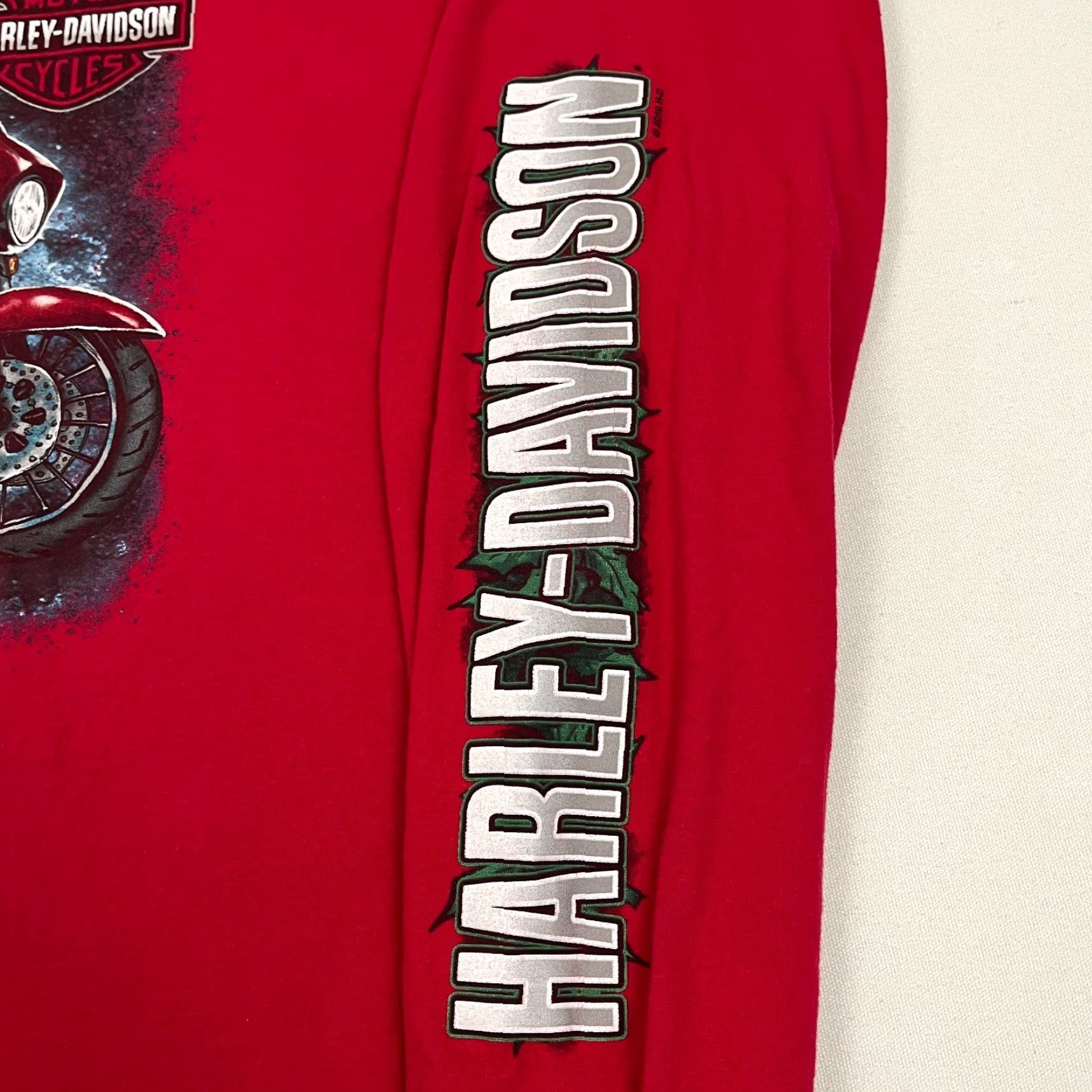 Harley Davidson Harley-Davidson Christmas Shirt Men 3XL Red Santa Claus Motorcycle Reindeer 2019 Size US XXL / EU 58 / 5 - 4 Thumbnail