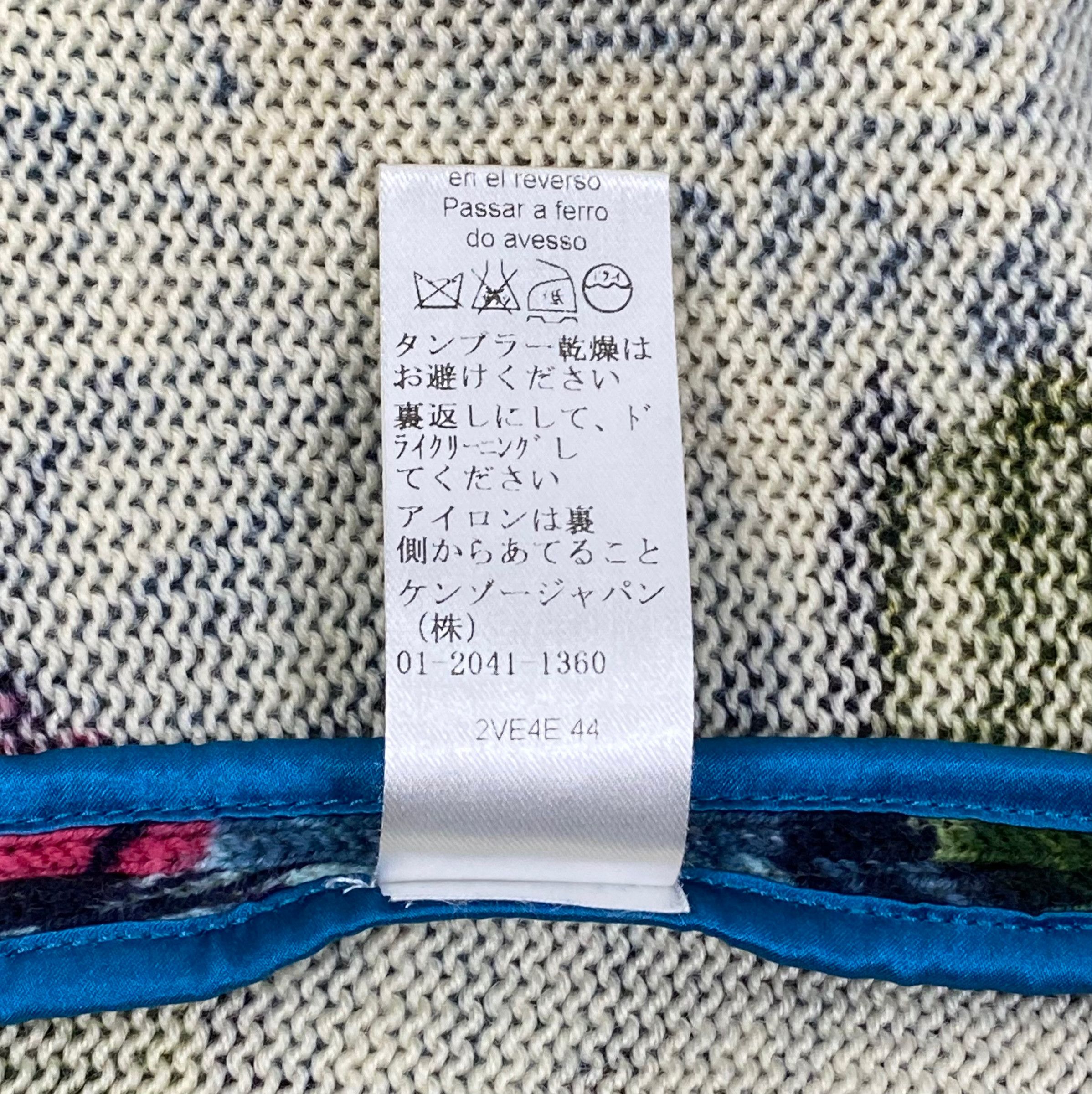 Kenzo kenzo off shoulder wool flower printed jacket size M Size M / US 6-8 / IT 42-44 - 12 Thumbnail