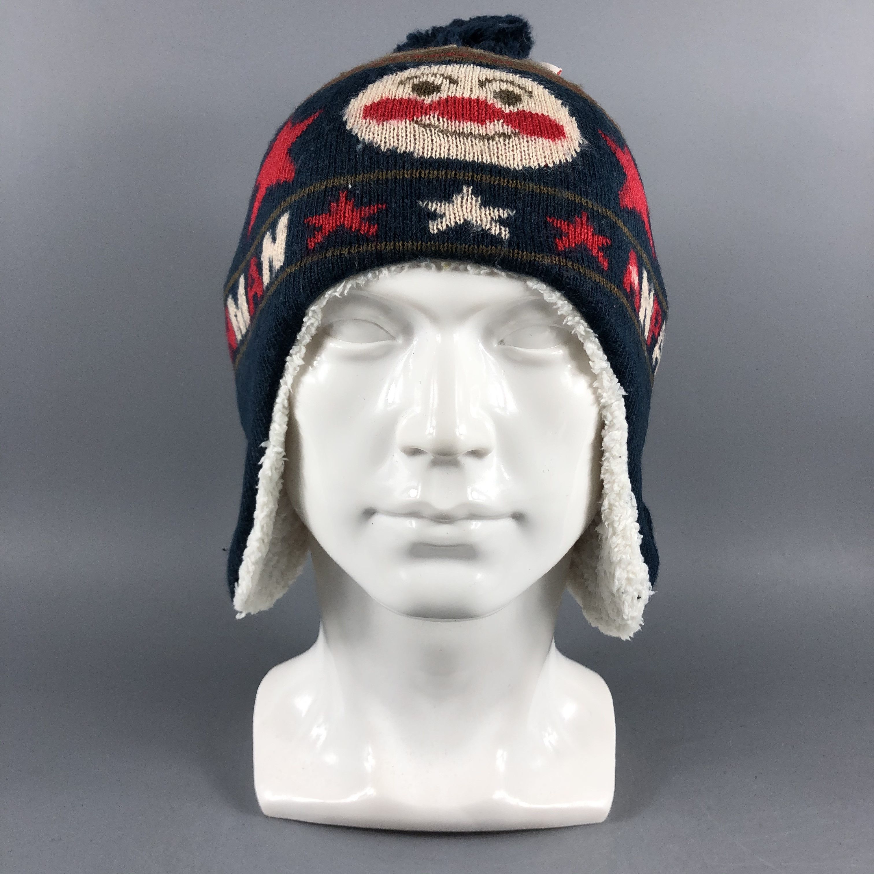 image of Vintage Anpan Man Ear Flap Beanie Snow Hat Snow Cap -B2022, Men's