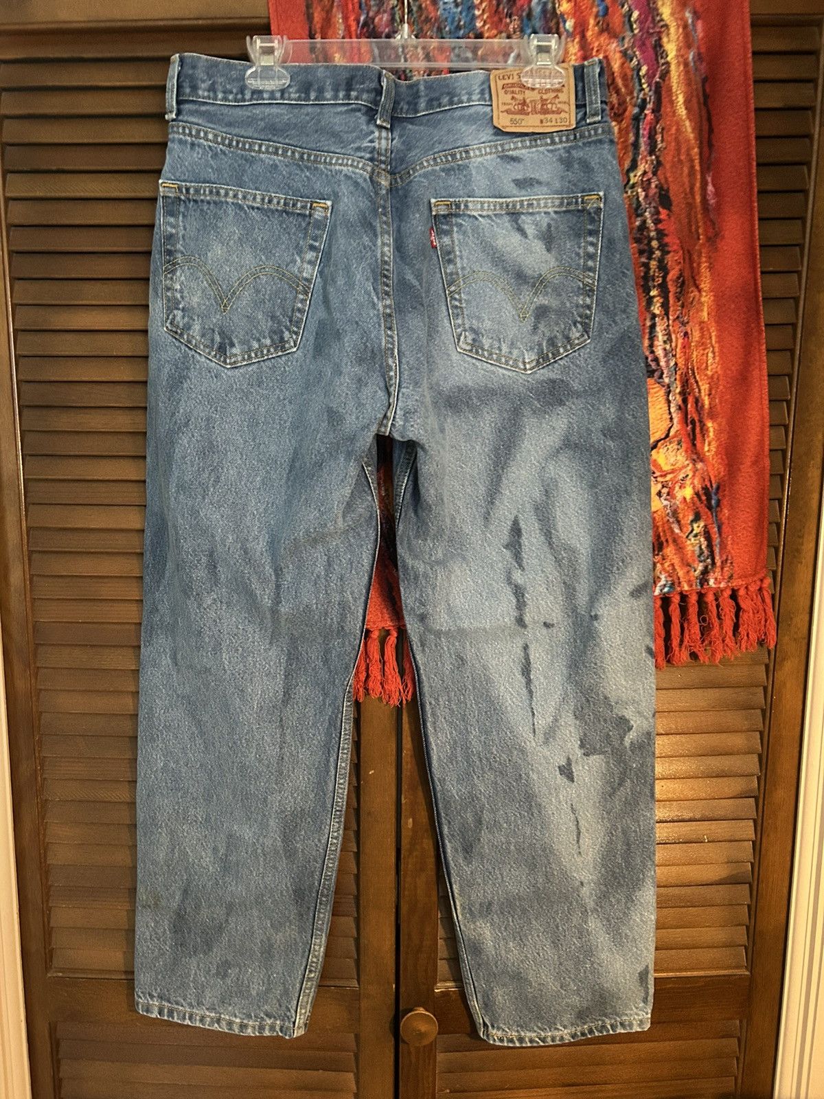 Levi's stained levi denim size 34/30 Size US 34 / EU 50 - 2 Thumbnail