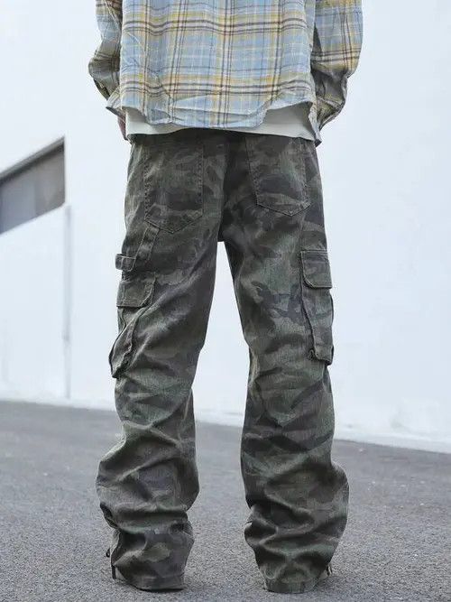 Designer × Japanese Brand × Vintage y2k baggy cargo hiphop Camo pants Size US 32 / EU 48 - 4 Thumbnail