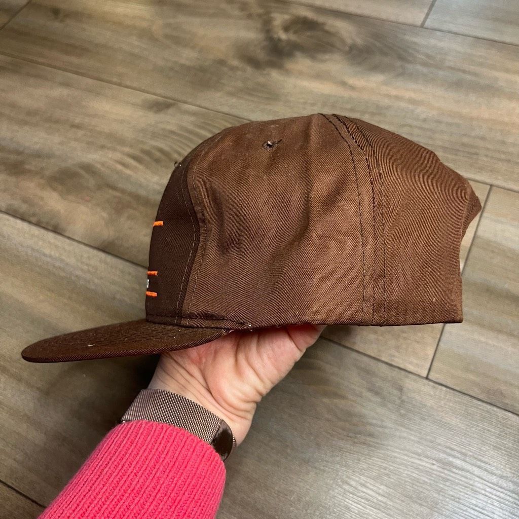 The Game Vintage Annco Cleveland Browns Brown Snapback Hat Size ONE SIZE - 4 Thumbnail
