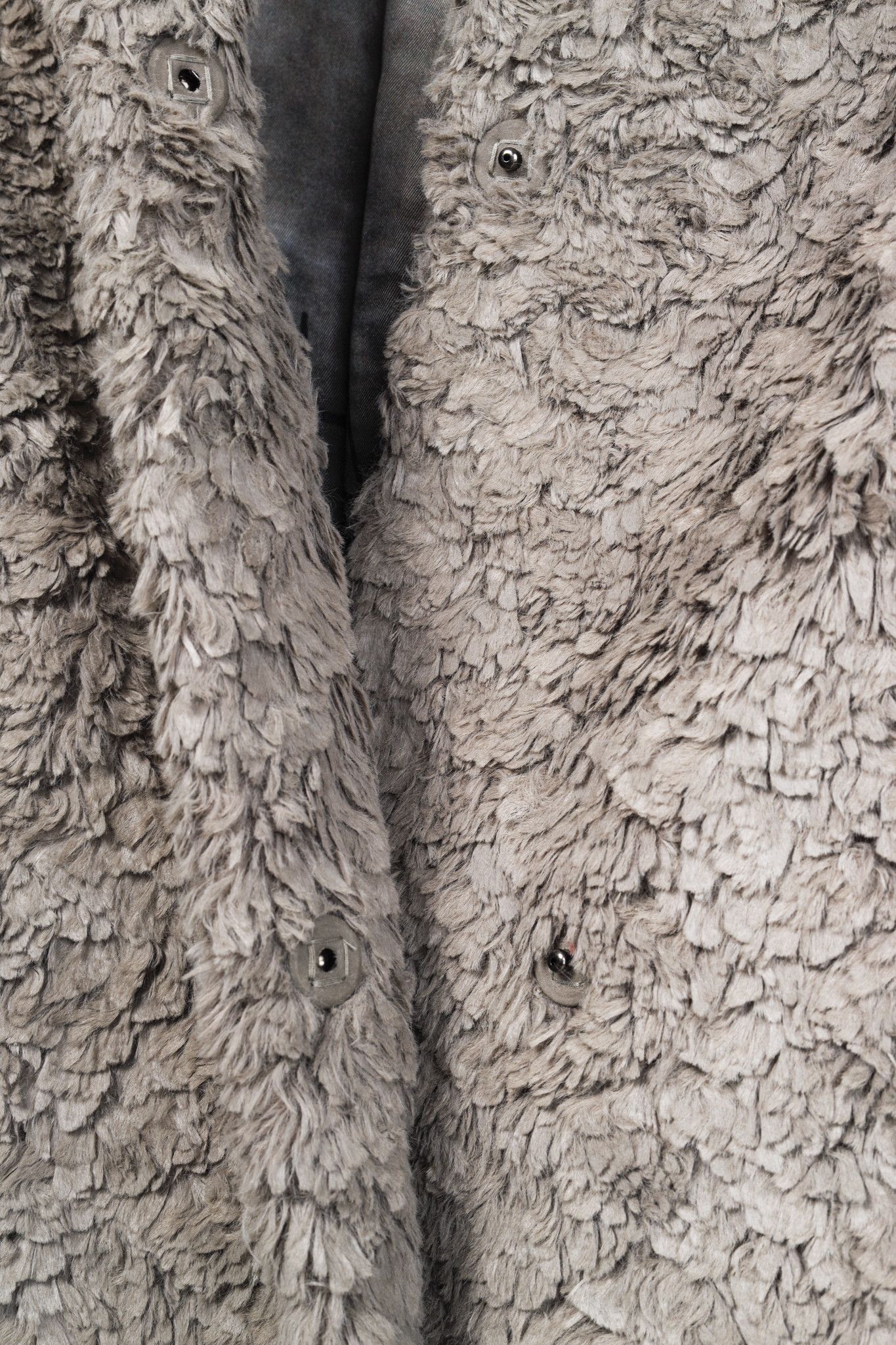 Annette Gortz Annette Gortz Grey Shadows Faux Shearling Coat Size M / US 6-8 / IT 42-44 - 8 Thumbnail