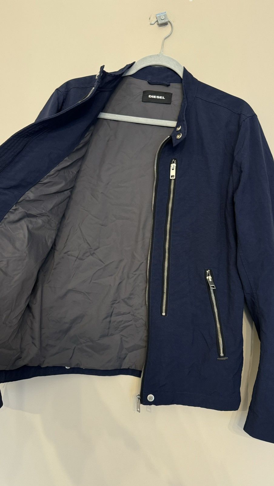 Diesel Diesel navy jacket zip up high quality size L bomber Size US L / EU 52-54 / 3 - 4 Thumbnail
