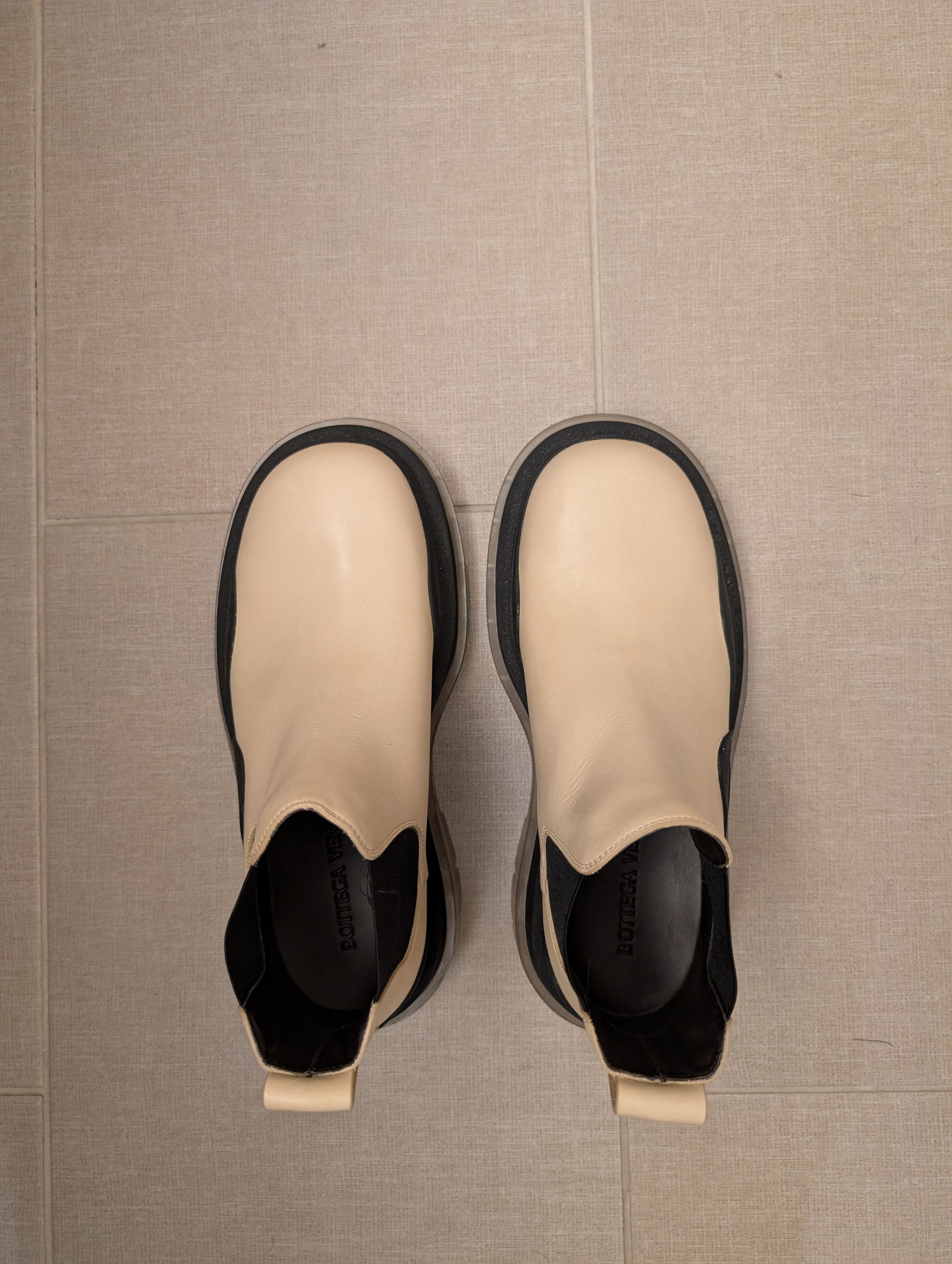Bottega Veneta Bottega Veneta Tire Chelsea Boots - Off White/Clear Size US 6.5 / EU 39-40 - 6 Thumbnail
