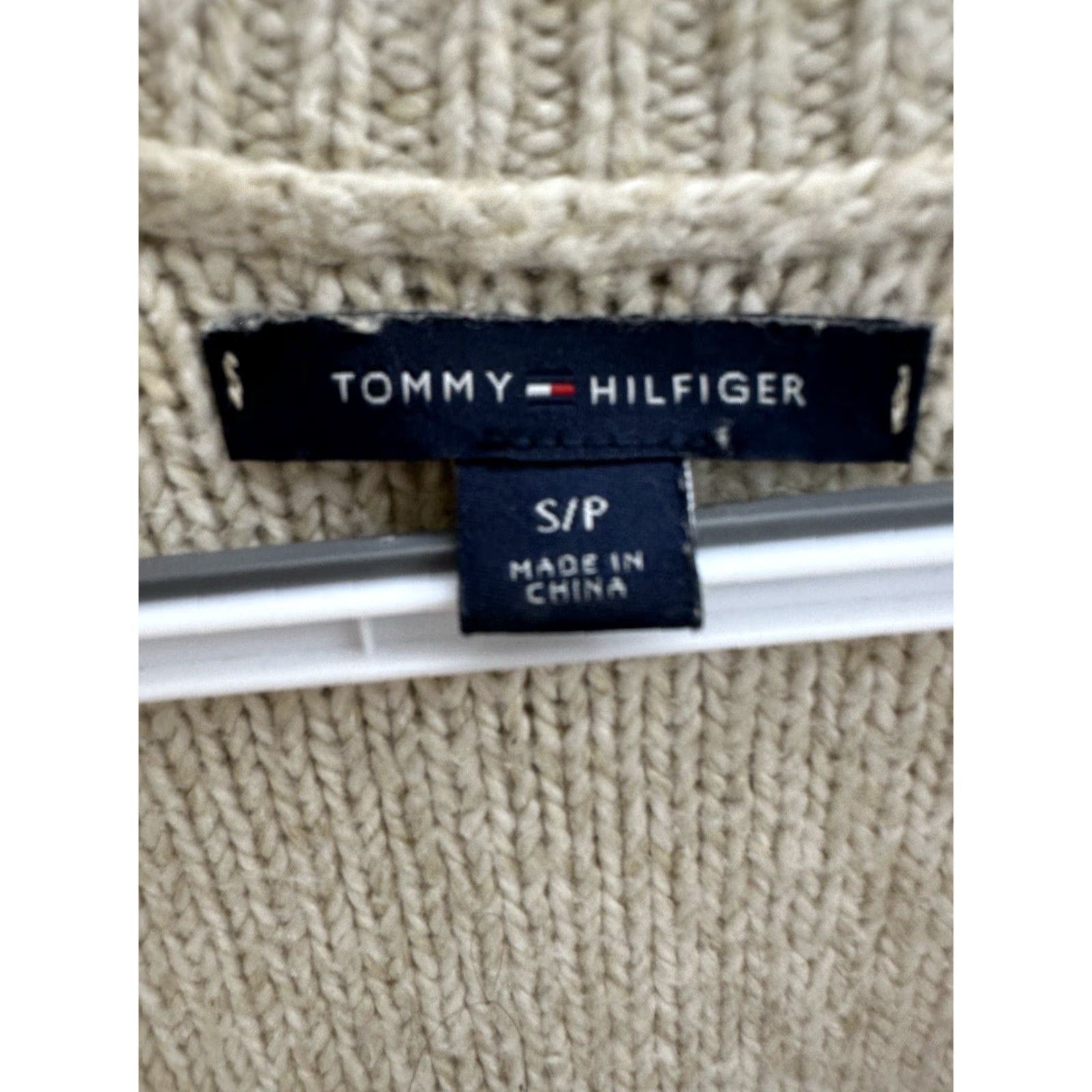 Tommy Hilfiger Tommy Hilfiger Womens Sweater Size Small Tan Open Knit 1/4 Zip Knit Open-Knit 1/4 Zip Sweater Womens Small Tan Brown Regular Fit Pullover Size S / US 4 / IT 40 - 5 Thumbnail
