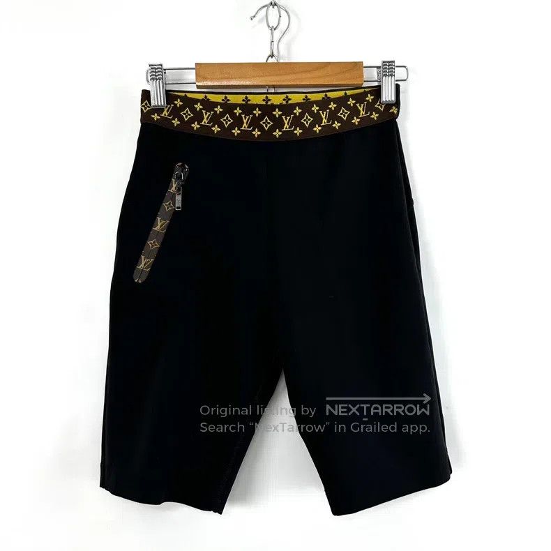 Louis Vuitton Louis Vuitton Black stretch five-point cycling pants Size US 36 / EU 52 - 1 Thumbnail