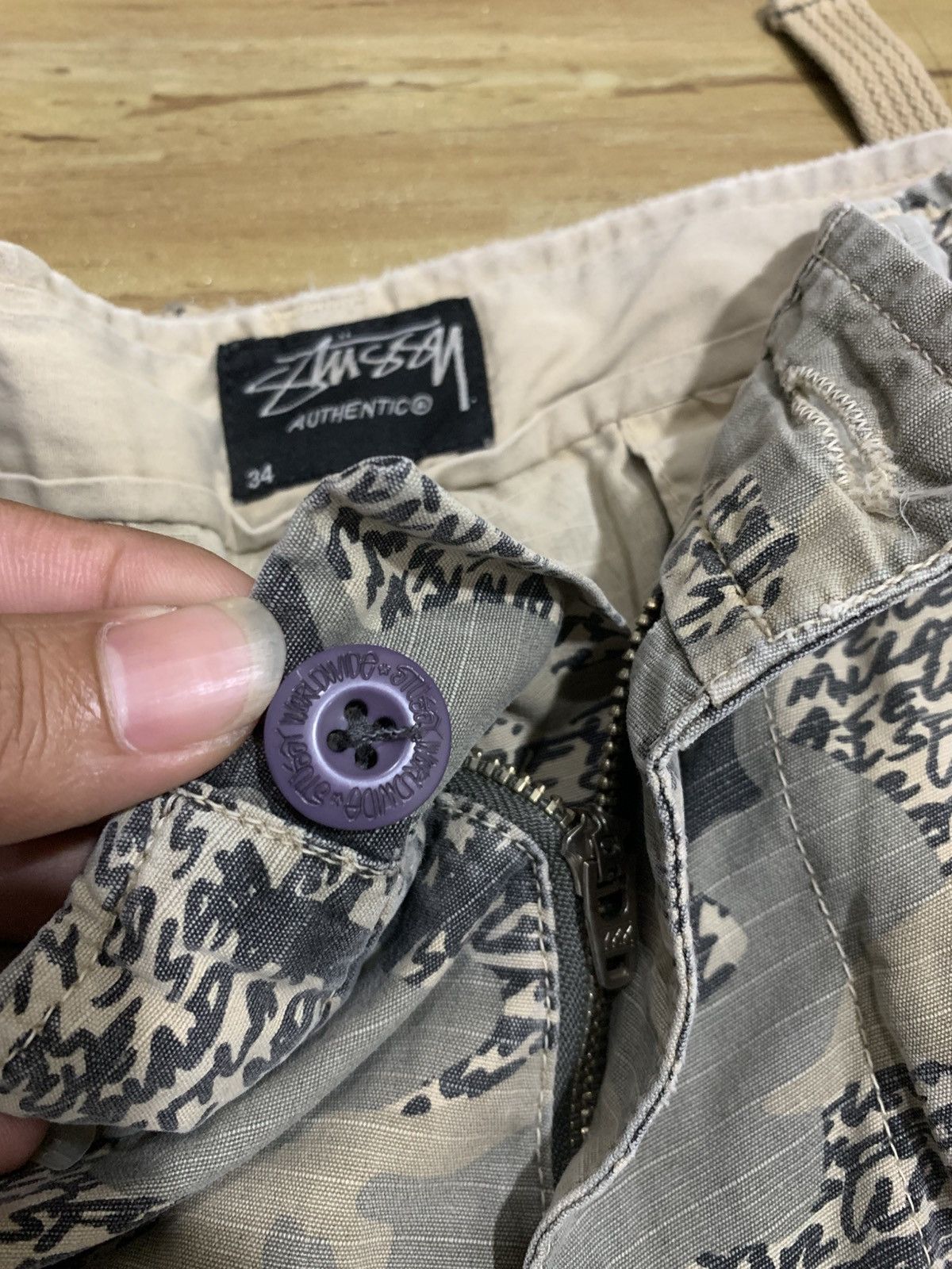 Stussy Vintage Stussy Cargo Half Pants Size US 34 / EU 50 - 4 Thumbnail