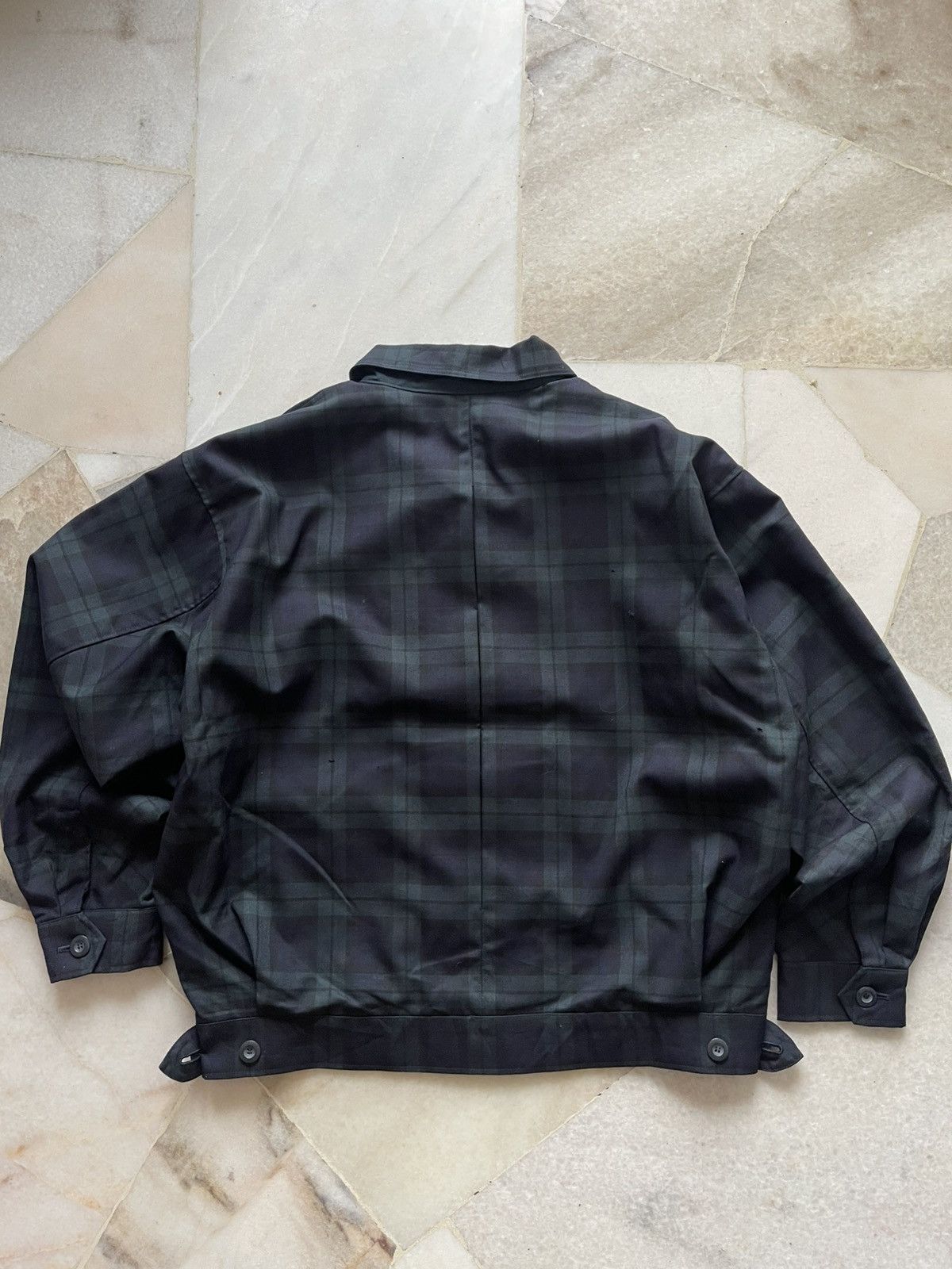 Issey Miyake 70s Issey Miyake Studio Plaid Crop Wool Jacket A1 Size US L / EU 52-54 / 3 - 6 Thumbnail