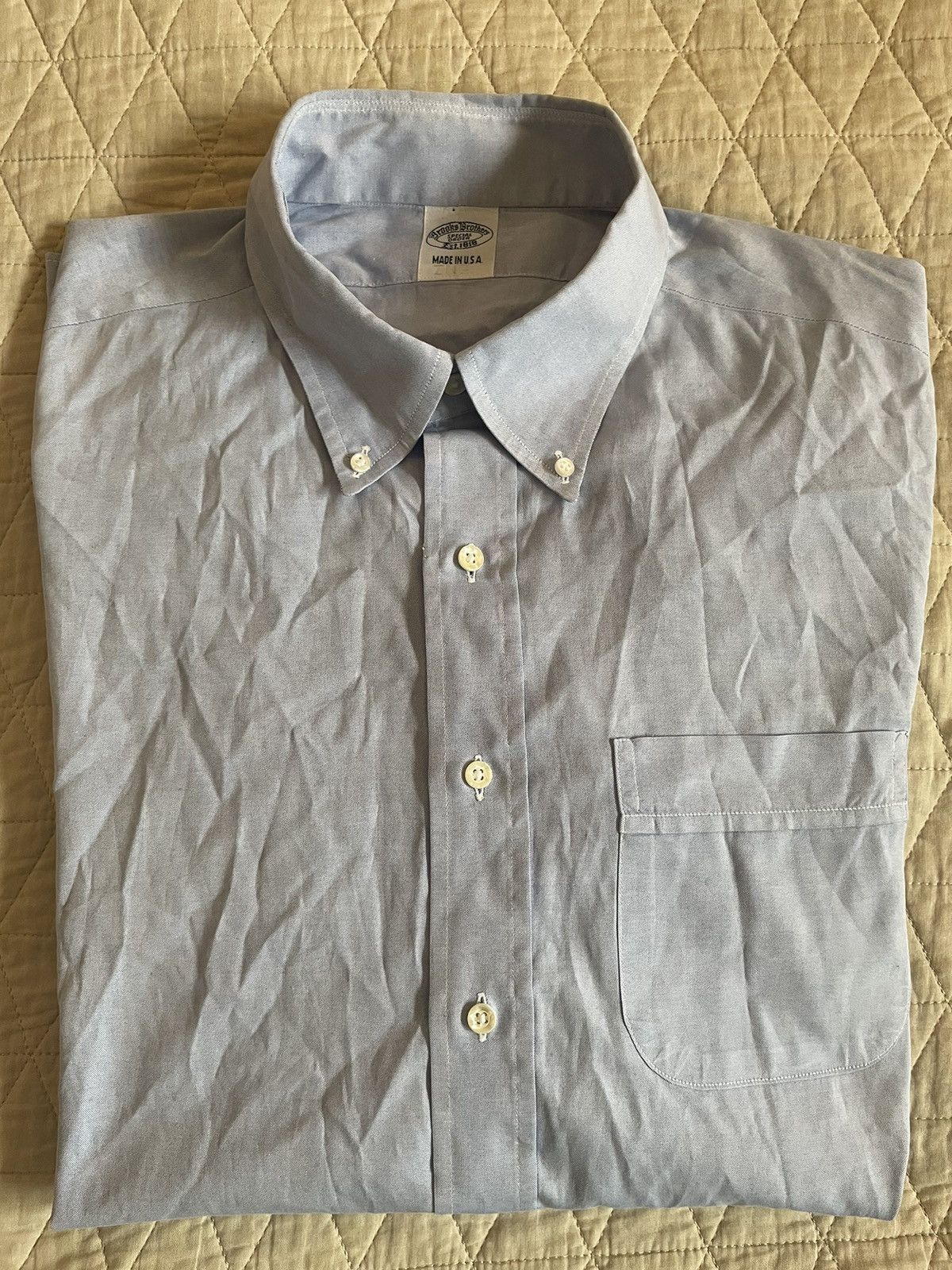 Brooks Brothers Button Down Pinpoint Oxford Shirt Size US XL / EU 56 / 4 - 1 Thumbnail