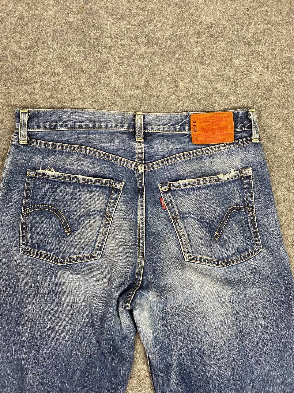 Levi's vintage levis 502 uneven faded denim nice design Size US 34 / EU 50 - 3 Thumbnail