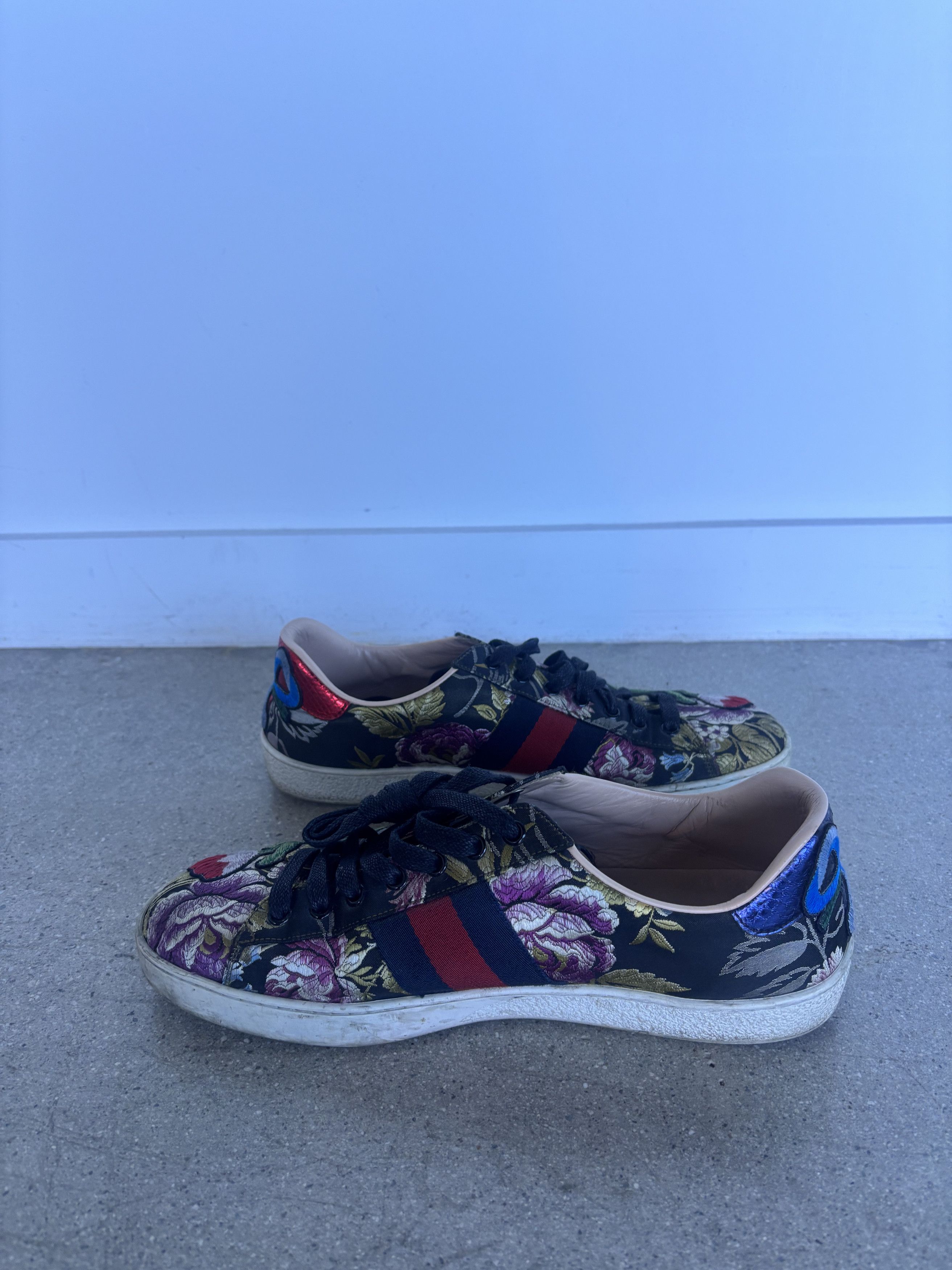 Gucci Gucci Ace Floral (Leather) Size US 9 / EU 42 - 1 Thumbnail