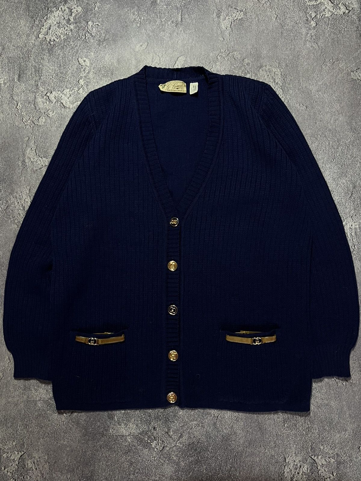 Gucci RARE Gucci 60s-70s Buttom-Ups Wool Cardigan Sweater Size XL / US 12-14 / IT 48-50 - 1 Thumbnail