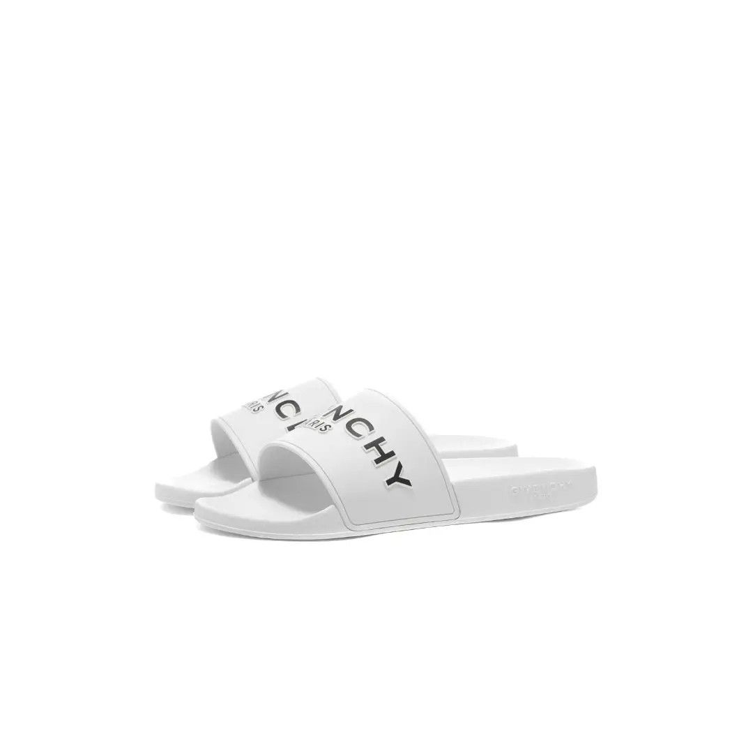 o1n1vont1225 Rubber Slides in White