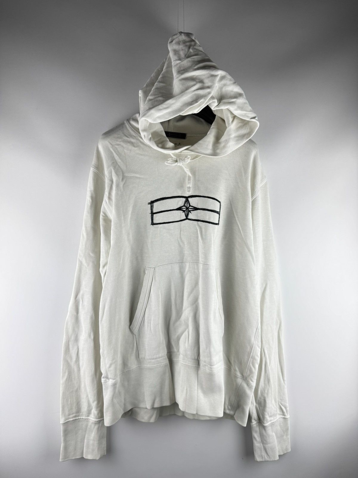Stone Island Stone Island Denims White Hoodie Size US M / EU 48-50 / 2 - 1 Thumbnail