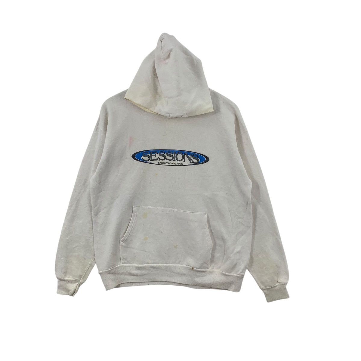 Sessions Vintage 90’ SESSIONS SNOWBOARDING SKATEBOARD Hoodie Size US L / EU 52-54 / 3 - 3 Thumbnail
