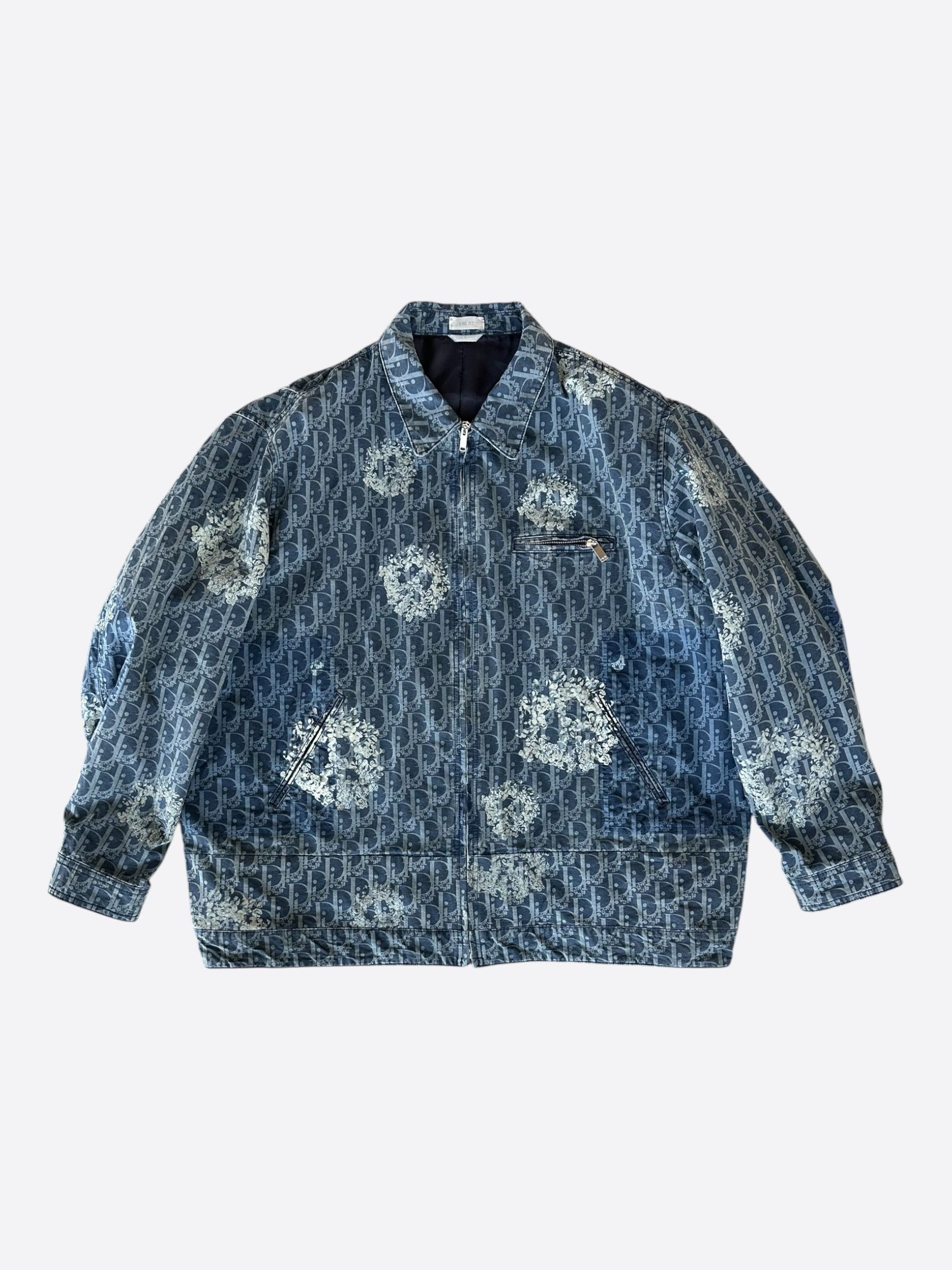 Dior Dior Denim Tears Blue & White Oblique Jacket Size US XXL / EU 58 / 5 - 1 Thumbnail