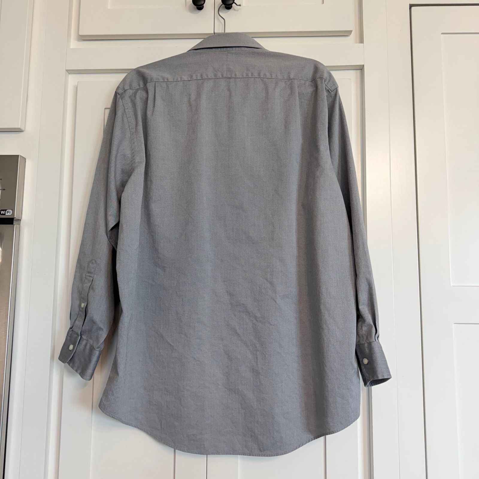 Jos. A. Bank PS A Bank Gray Herringbone Button Shirt Size US M / EU 48-50 / 2 - 2 Thumbnail