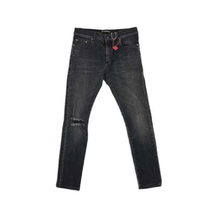 Saint Laurent Paris Saint Laurent Black Wash Distressed Denim Pants-2507 Size US 30 / EU 46 - 8 Thumbnail