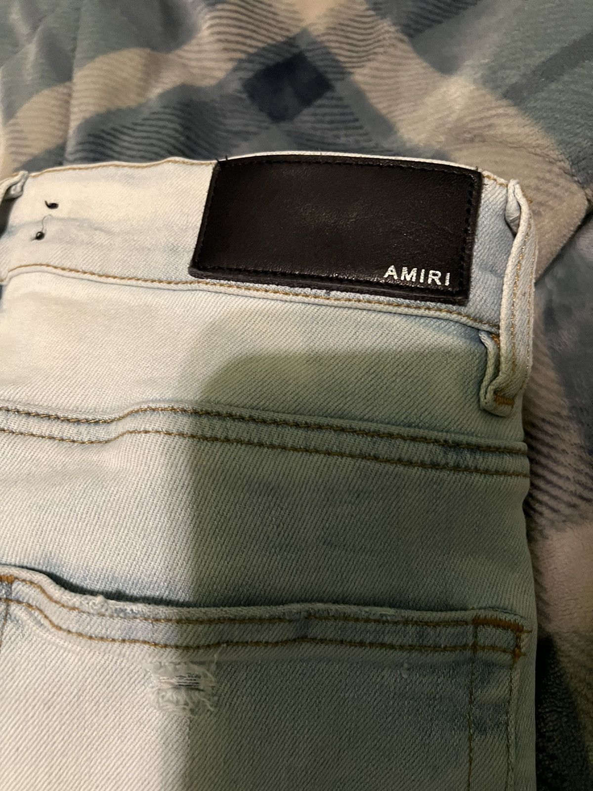 Amiri Amiri light wash indigo stack jeans size 31 skinny Size US 31 - 6 Thumbnail
