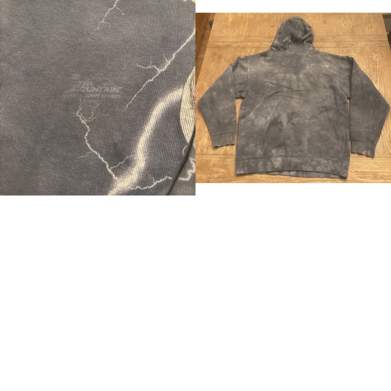 The Mountain VINTAGE The Mountain Dinosaur Hoodie Sweatshirt Pullover Adult OSFM Tie Dye 2009 Gray Size US M / EU 48-50 / 2 - 8 Thumbnail