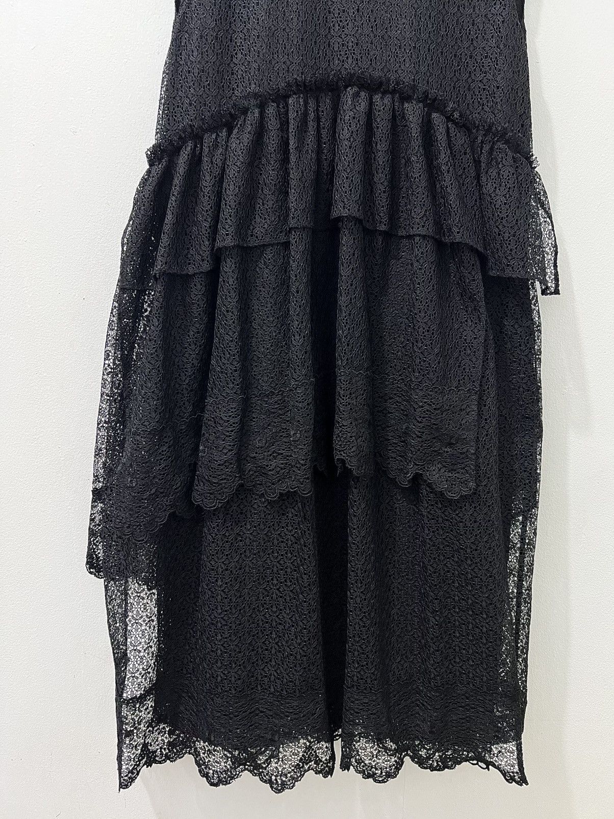 Simone Rocha Simone Rocha - Embellished Crystal Layered Lace Maxi Dress Size S / US 4 / IT 40 - 4 Thumbnail