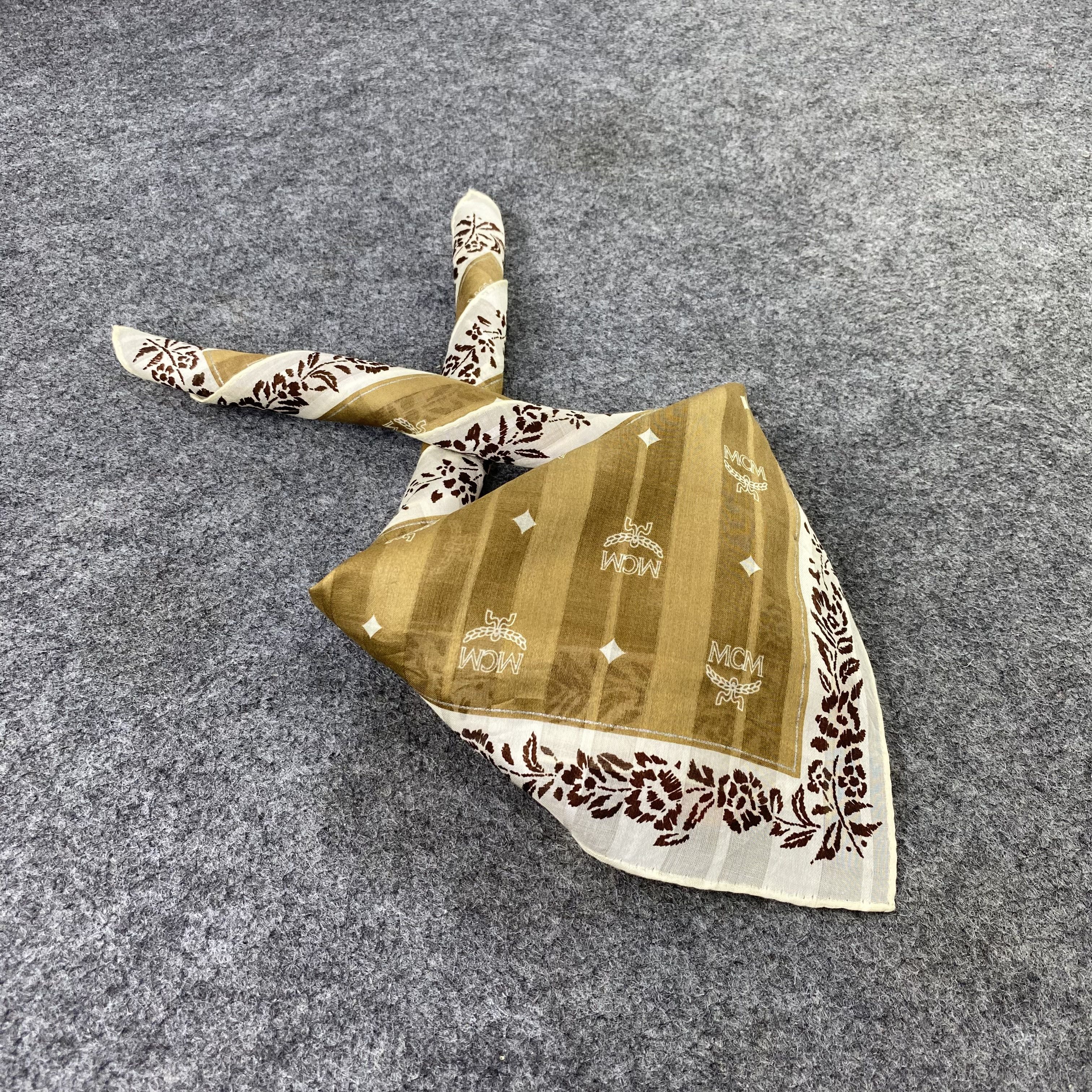 MCM MCM Monogram Handkerchief / Bandana / Neckerchief-B1079 Size ONE SIZE - 1 Thumbnail