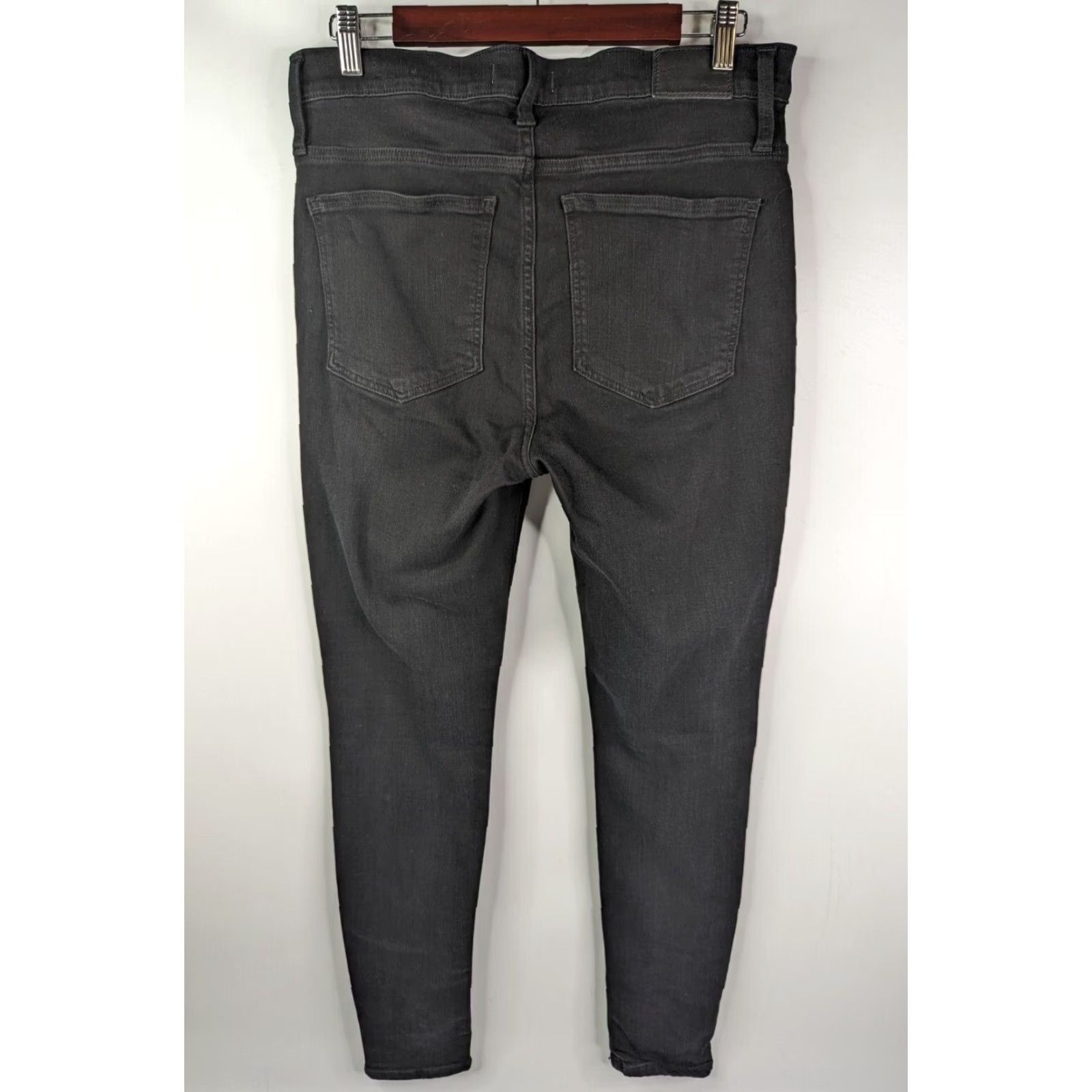 Madewell MADewell Roadtripper Jeans Bennett Black Women's SIZE 31 Skinny G7392 Size 24" / US 00 / IT 34 - 4 Thumbnail