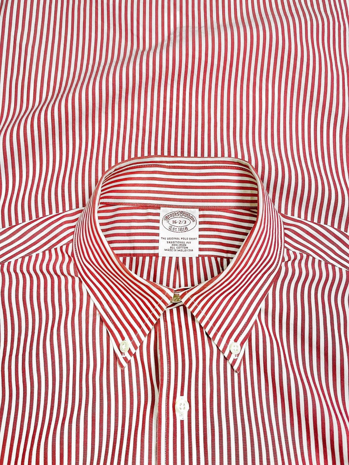 Brooks Brothers Brooks Brothers Non Iron Striped Button Down Size US XXL / EU 58 / 5 - 6 Thumbnail