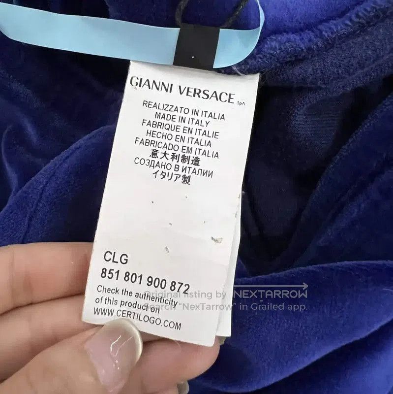 Versace Versace Men's Summer Blue Cotton Casual Pants . Size US 28 / EU 44 - 4 Thumbnail