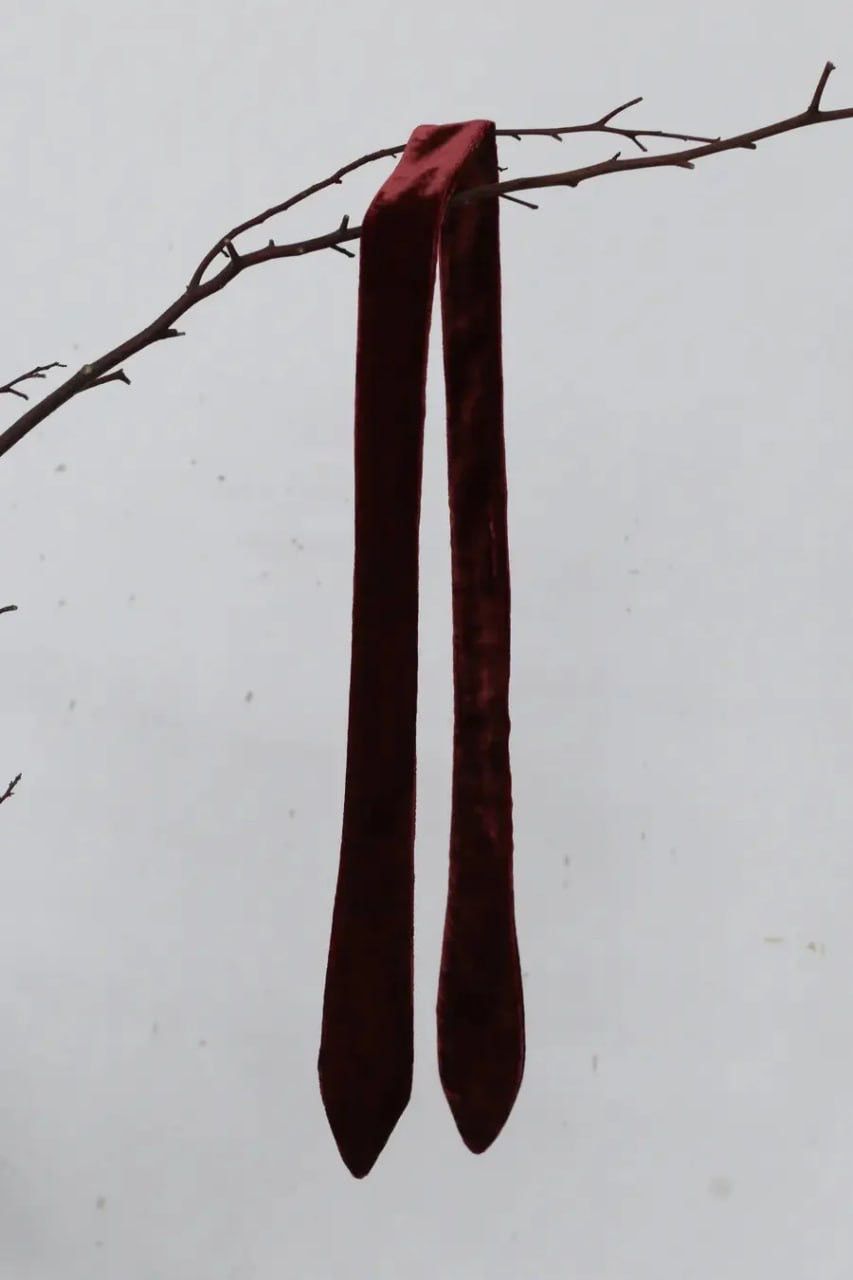 Japanese Brand Peng Tai Silk Hair band tie velvet Accessories Collection Size ONE SIZE - 4 Thumbnail