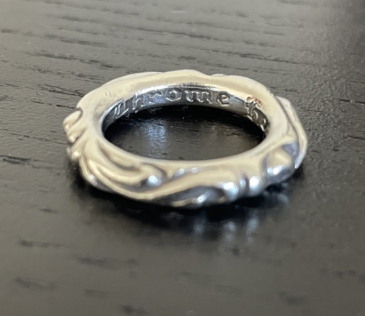 image of Chrome Hearts Silver Scroll Ring Sz. 6, Men's