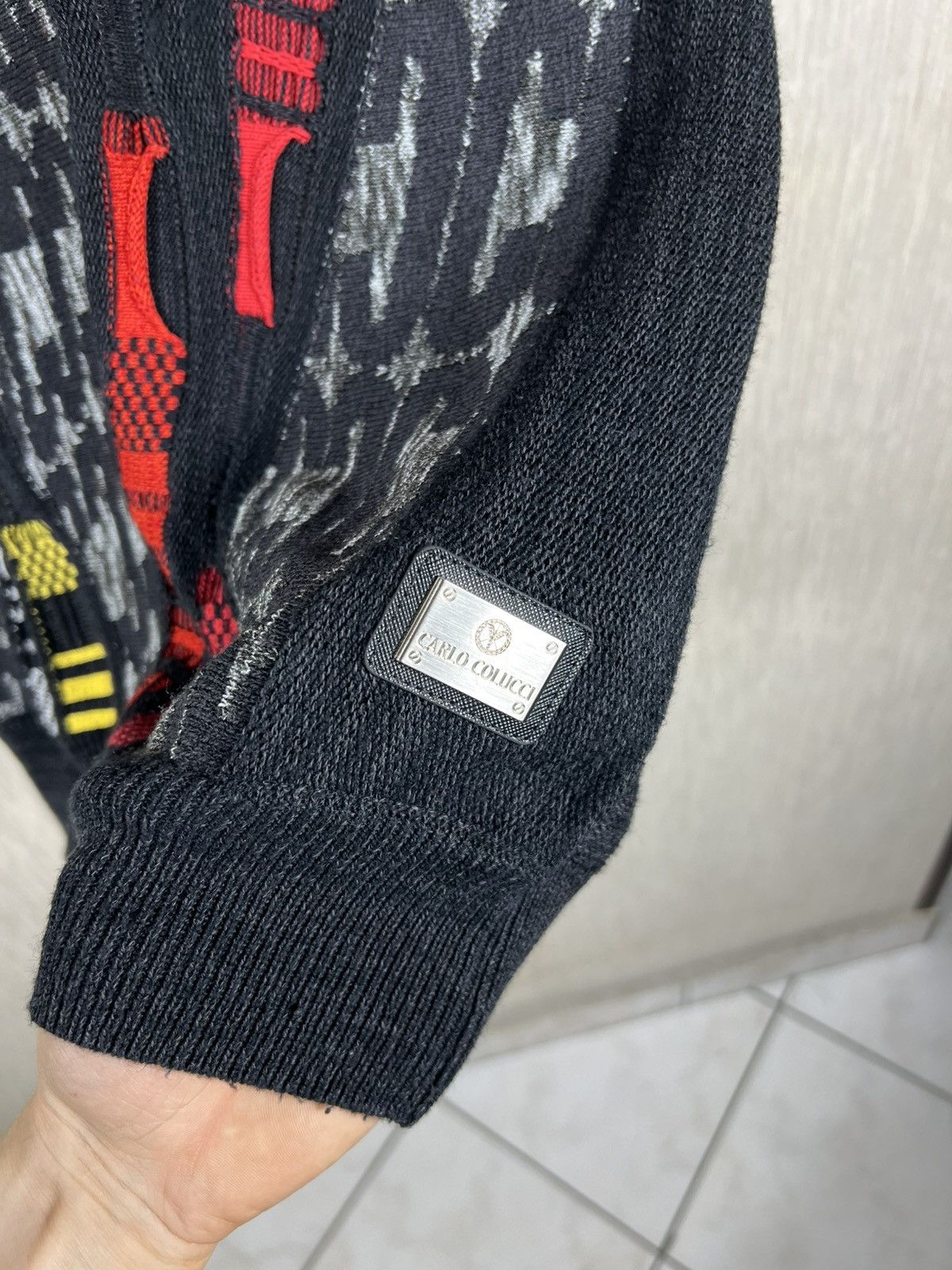 Carlo Colucci Vintage Carlo Colucci coogi 3D patterned monogram sweater Size US XL / EU 56 / 4 - 8 Thumbnail
