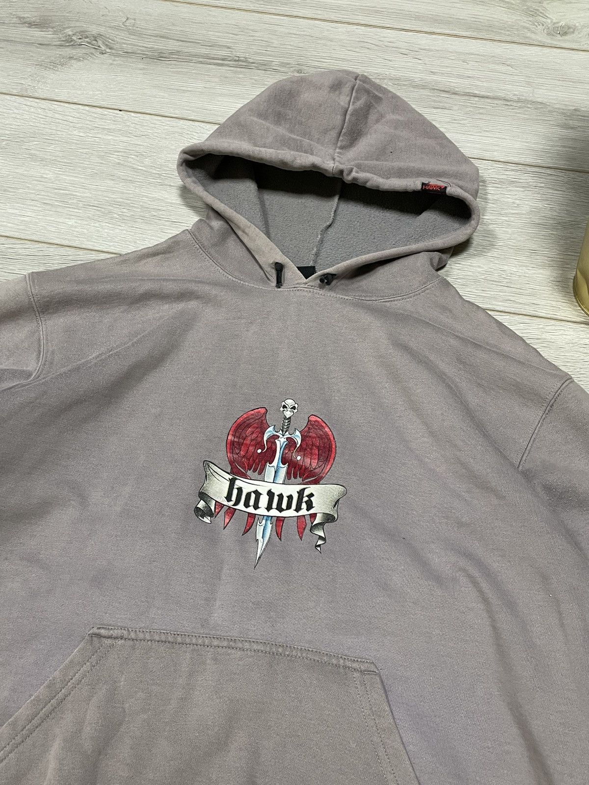 Vintage y2k tony hawk skull 🗡️ Sword 💀 skateboards hoodie Size US M / EU 48-50 / 2 - 5 Thumbnail