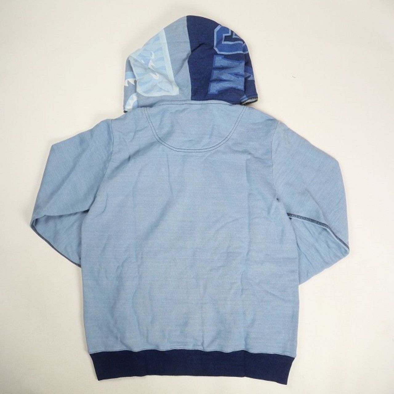 Bape NEW! 🔥 BAPE INDIGO SHARK FULL ZIP HOODIE SWEATSHIRT Size US M / EU 48-50 / 2 - 2 Thumbnail
